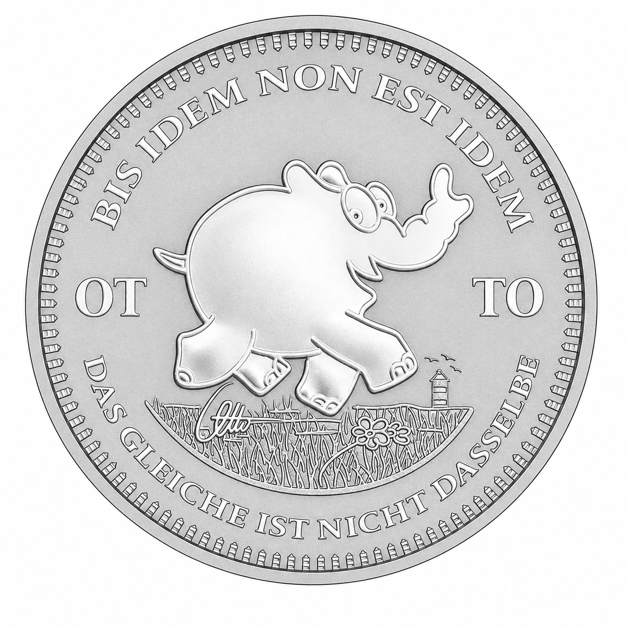 Silbermünze 1 oz Ottifant Ottirand 2023"Bis Idem Non Est Idem" Tuvalu Silber 999