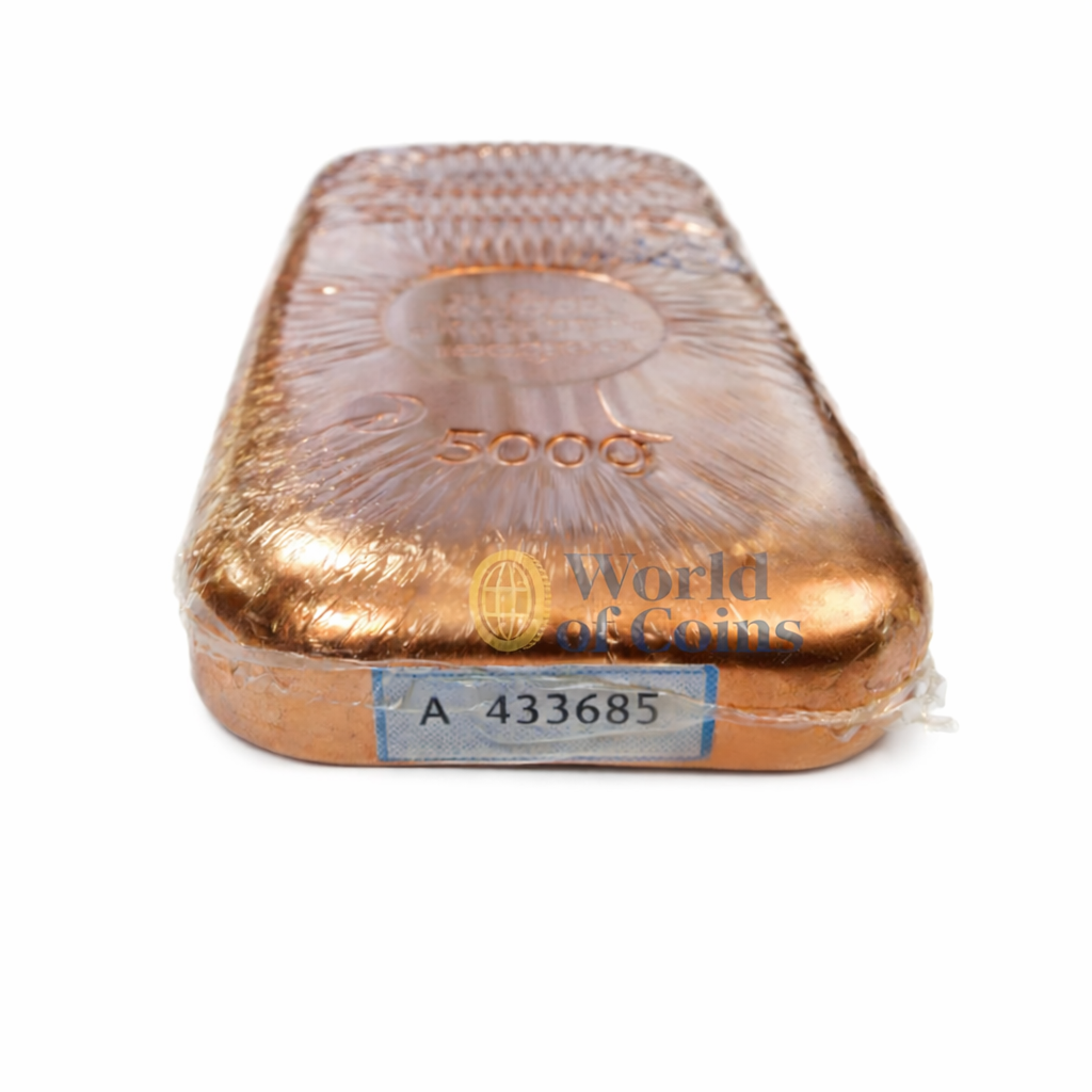500 Gramm 999.9 Kupferbarren Schloss Güldengossa Geiger – Bild 4
