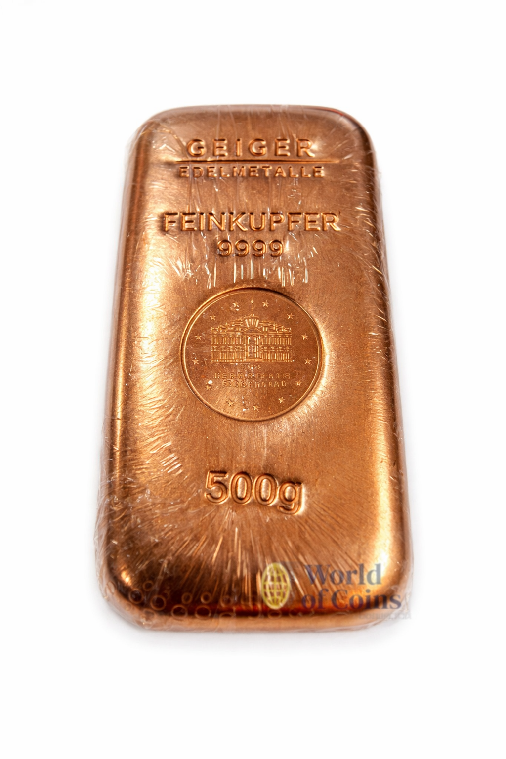 500 Gramm 999.9 Kupferbarren Schloss Güldengossa Geiger – Bild 3