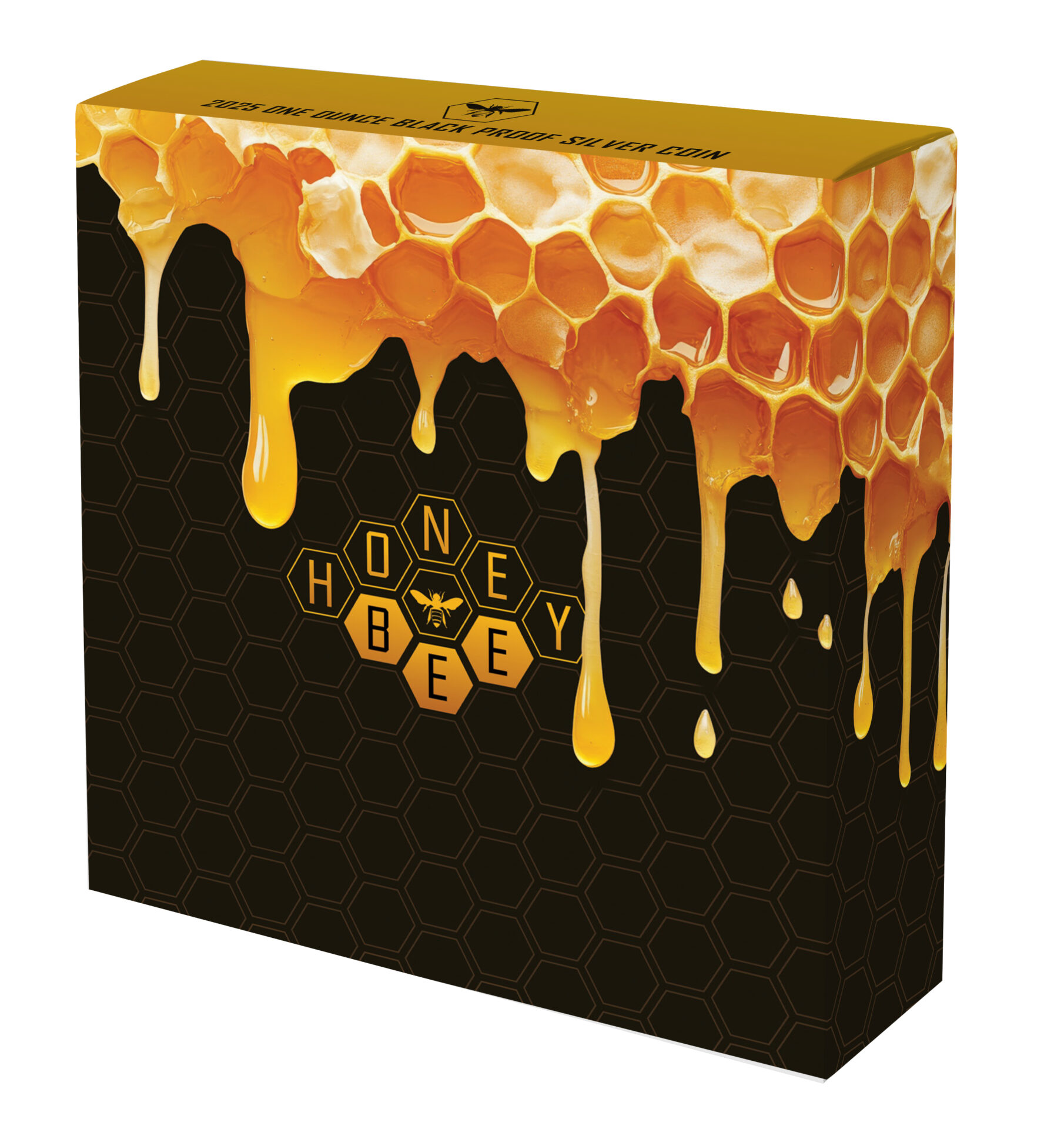 Silbermünze 1 oz - Honey Bee - Honigbiene - 2025 - Niue - Teilvergoldet - Black Proof – Bild 9