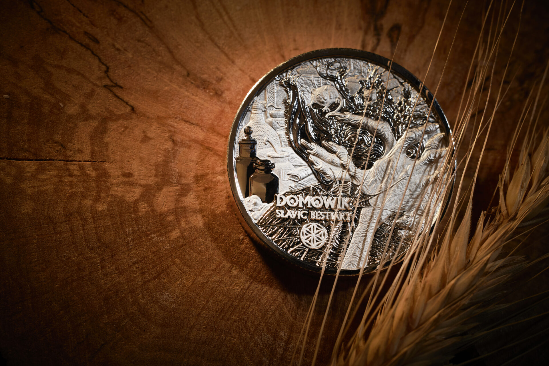Silbermünze 2 oz Slavik Bestiary - Domowik #2. - 2024 BU mit Zertifikat 999 Silber – Bild 5