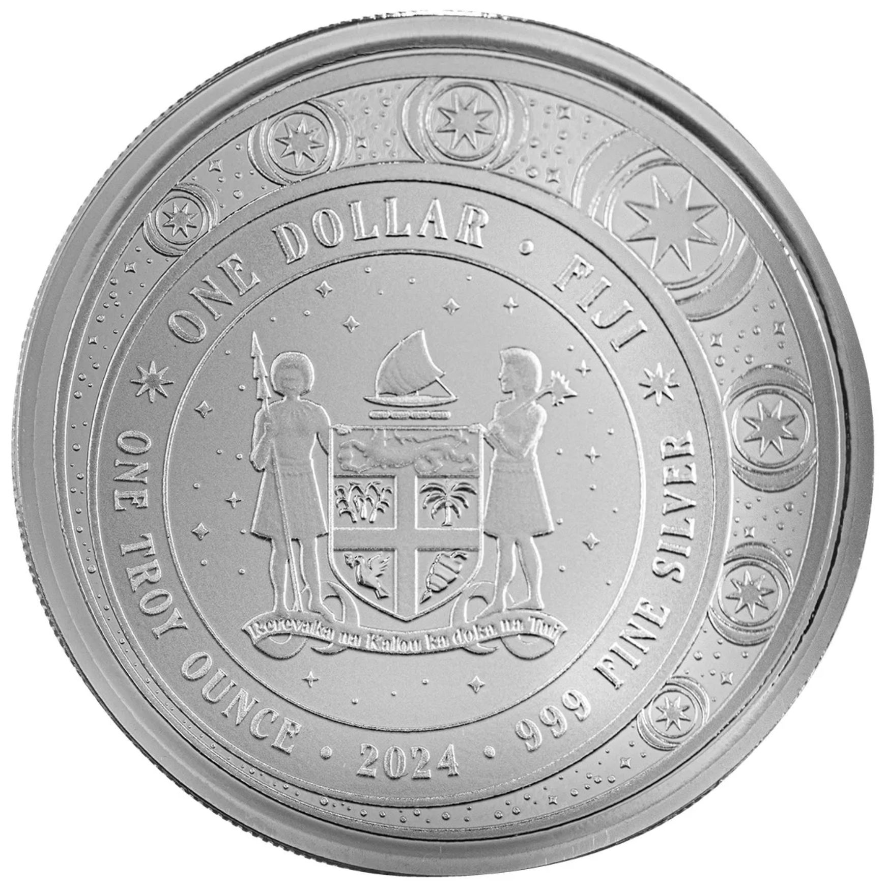 Silbermünze 1 oz Fiji - Unicorn - Einhorn - Blossom - 2024 Proof like Color Certi-Lock® – Bild 4