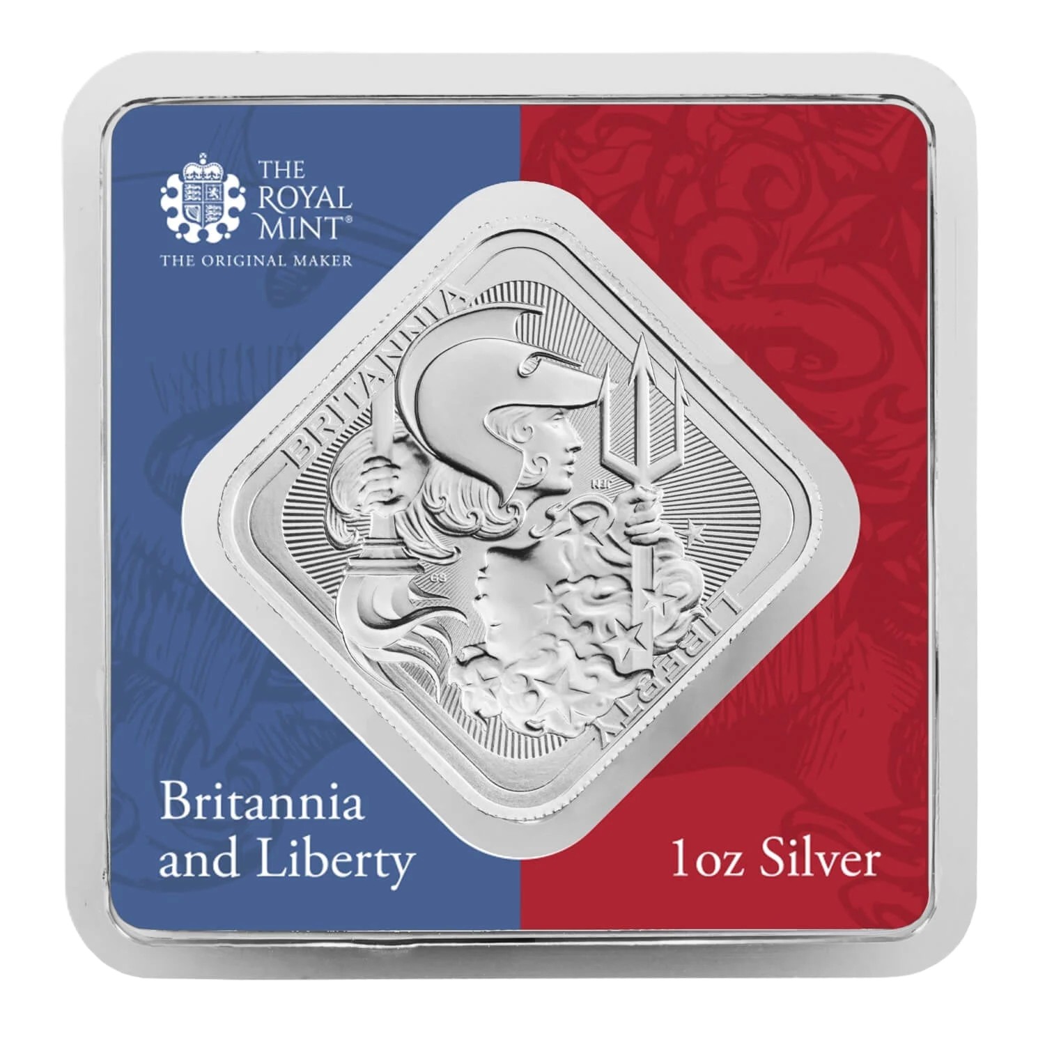 Silberbarren 1 oz Britannia and Liberty im Blister Bu .999 Siber Barren