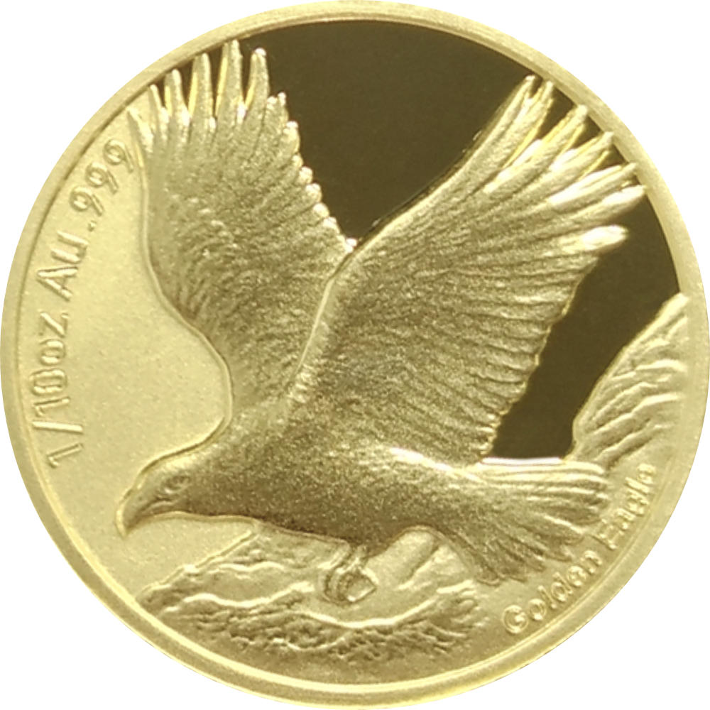 Goldmünze 1/10 oz Samoa Golden Eagle 2025 Steinadler (3.) Ausgabe 999 Gold Prooflike