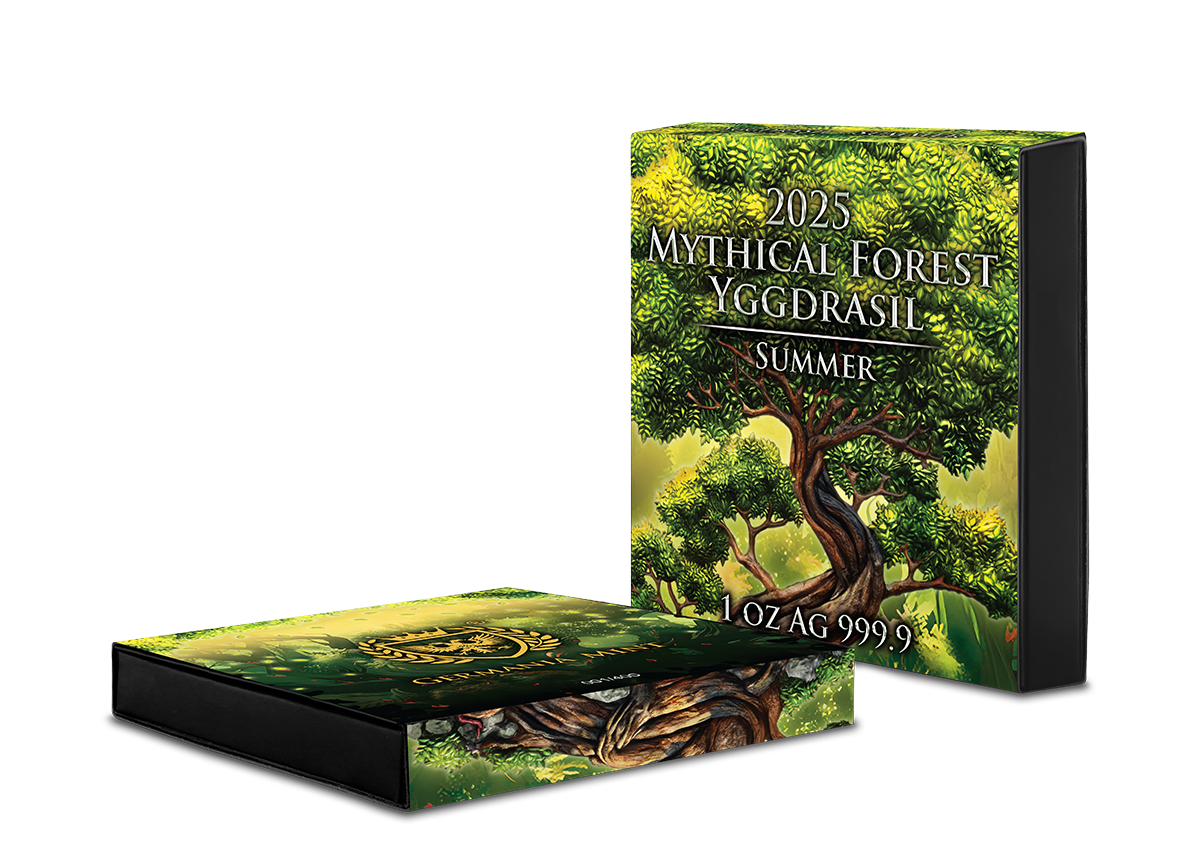 Silbermünze 1 oz Germania Mint Mythical Forest Yggdrasil #Summer 2025 Jahreszeiten – Bild 5