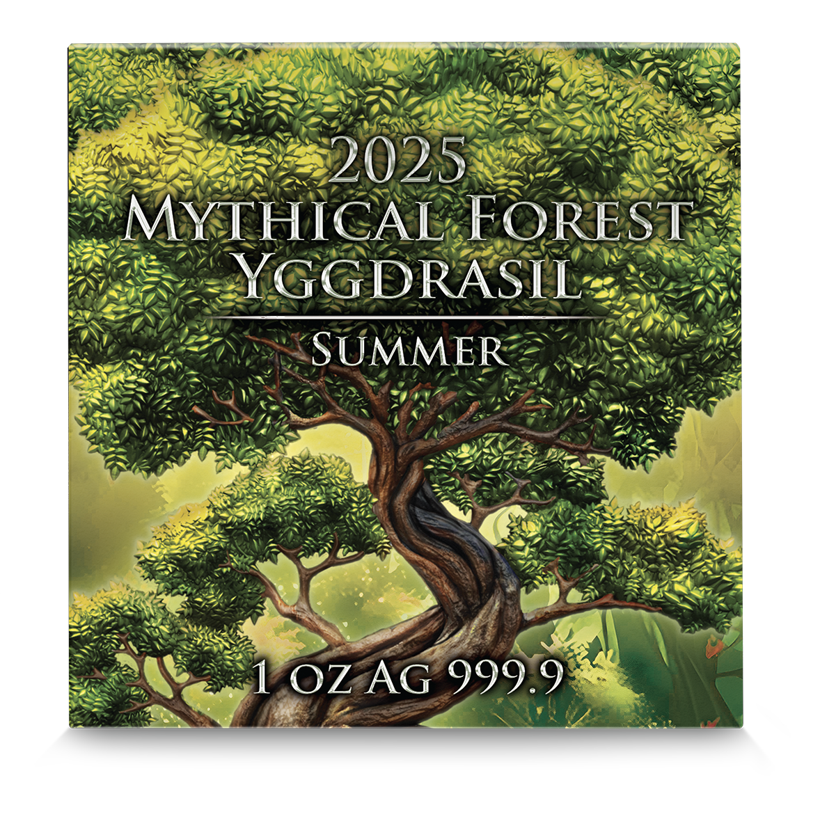 Silbermünze 1 oz Germania Mint Mythical Forest Yggdrasil #Summer 2025 Jahreszeiten – Bild 7