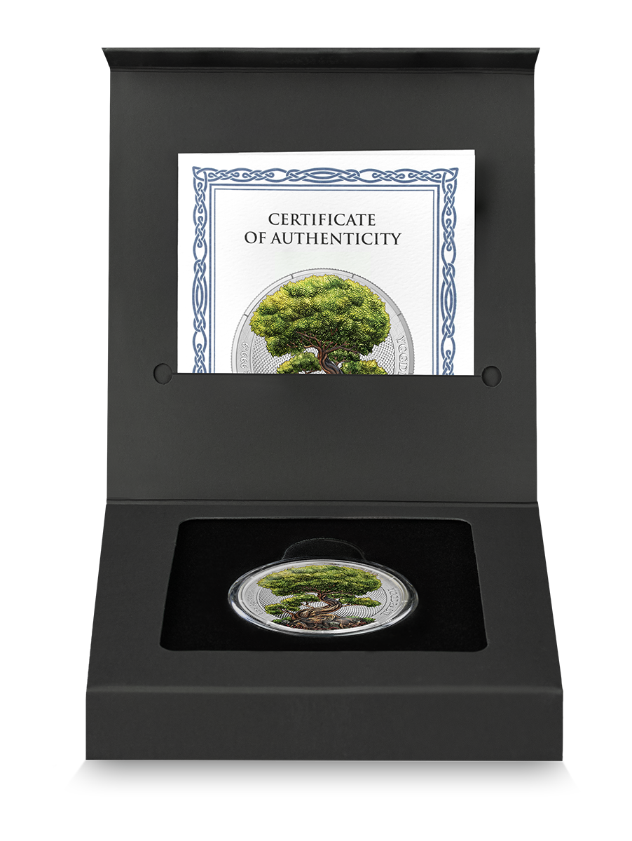 Silbermünze 1 oz Germania Mint Mythical Forest Yggdrasil #Summer 2025 Jahreszeiten – Bild 4