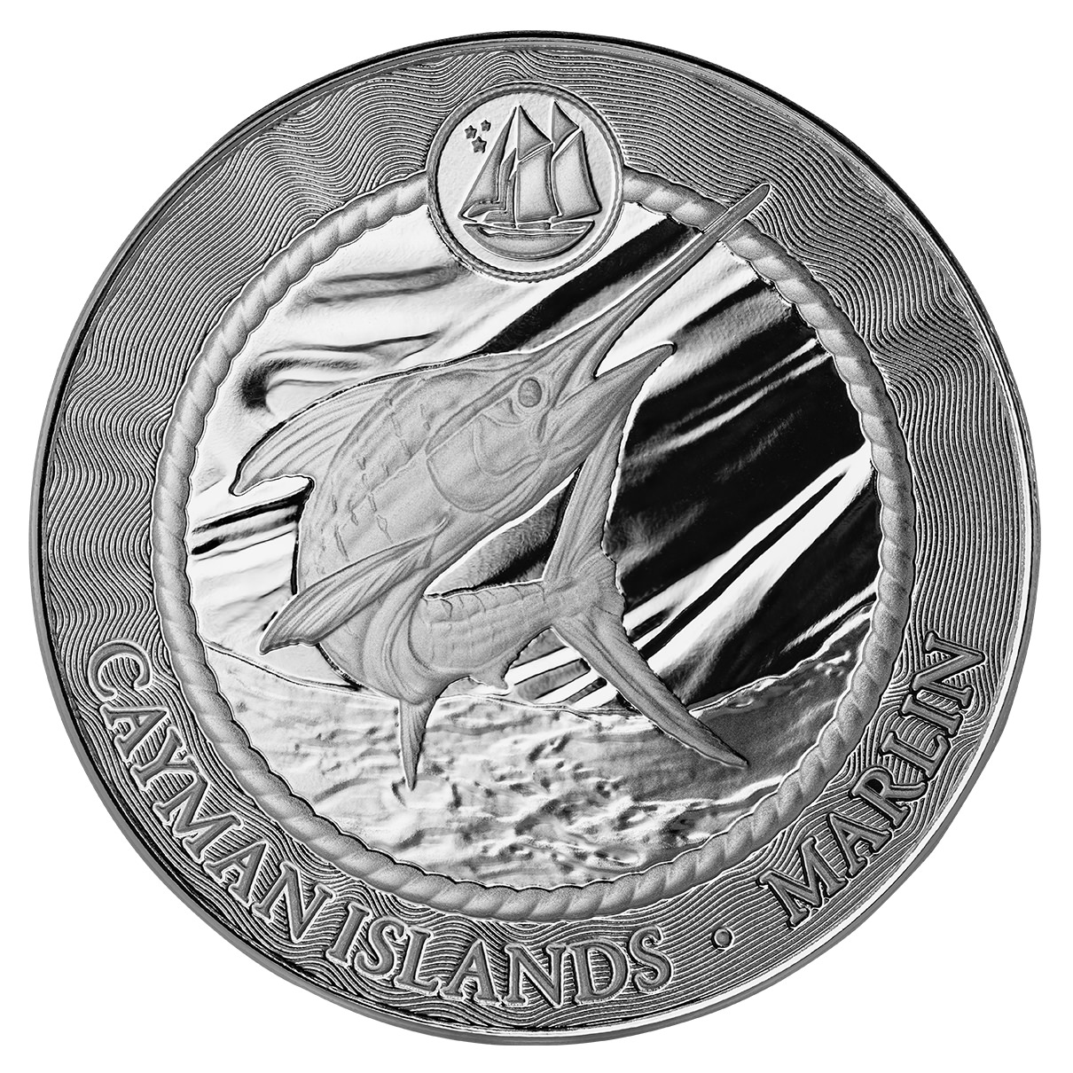 Silbermünze 1 oz Cayman Islands - Cayman Sea Life - Marlin 2025 Silber Münze 999