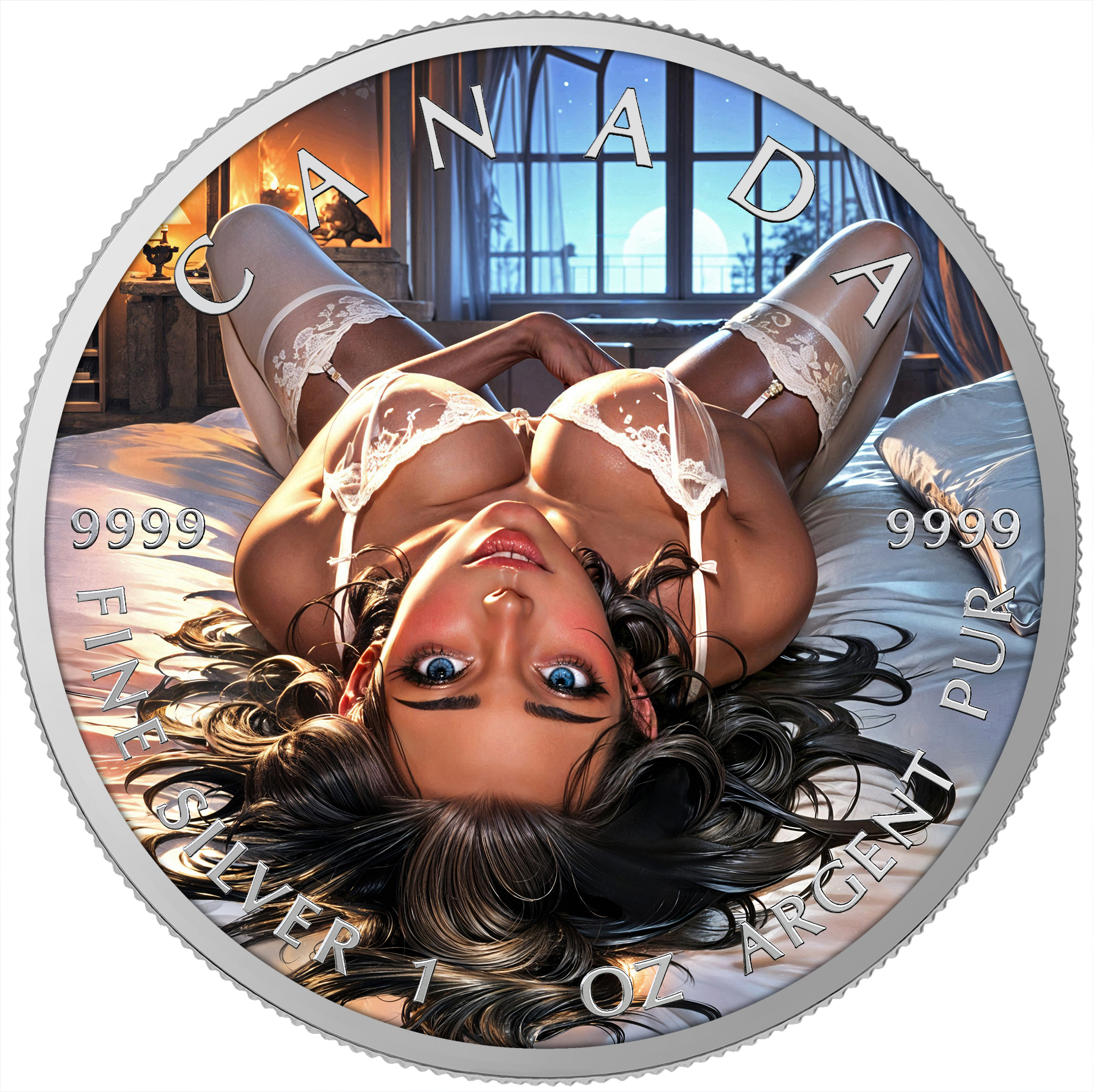 Silbermünze 1 oz Sheets Temptation Farbe 2025 Canada Silber Münze 999