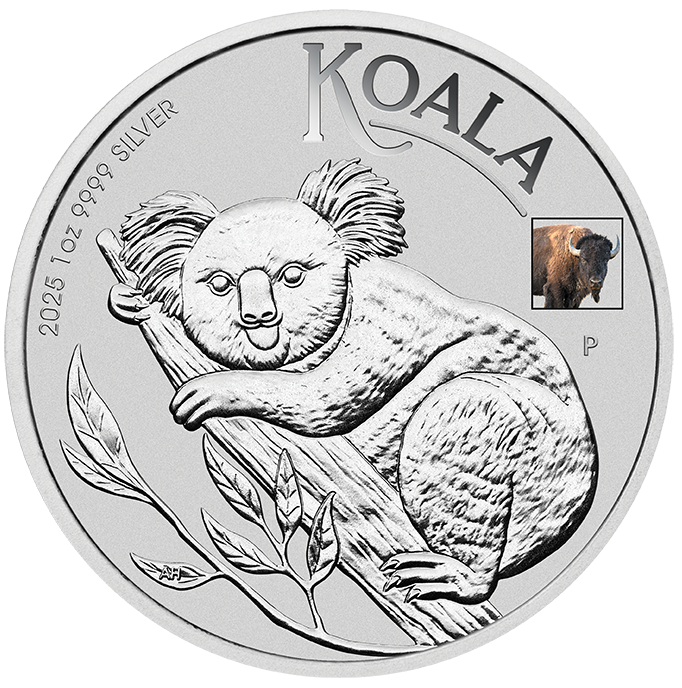 Silbermünze 1 oz Australien Koala 2025 Privi Bison ANA Coin Show Special Oklahoma – Bild 3