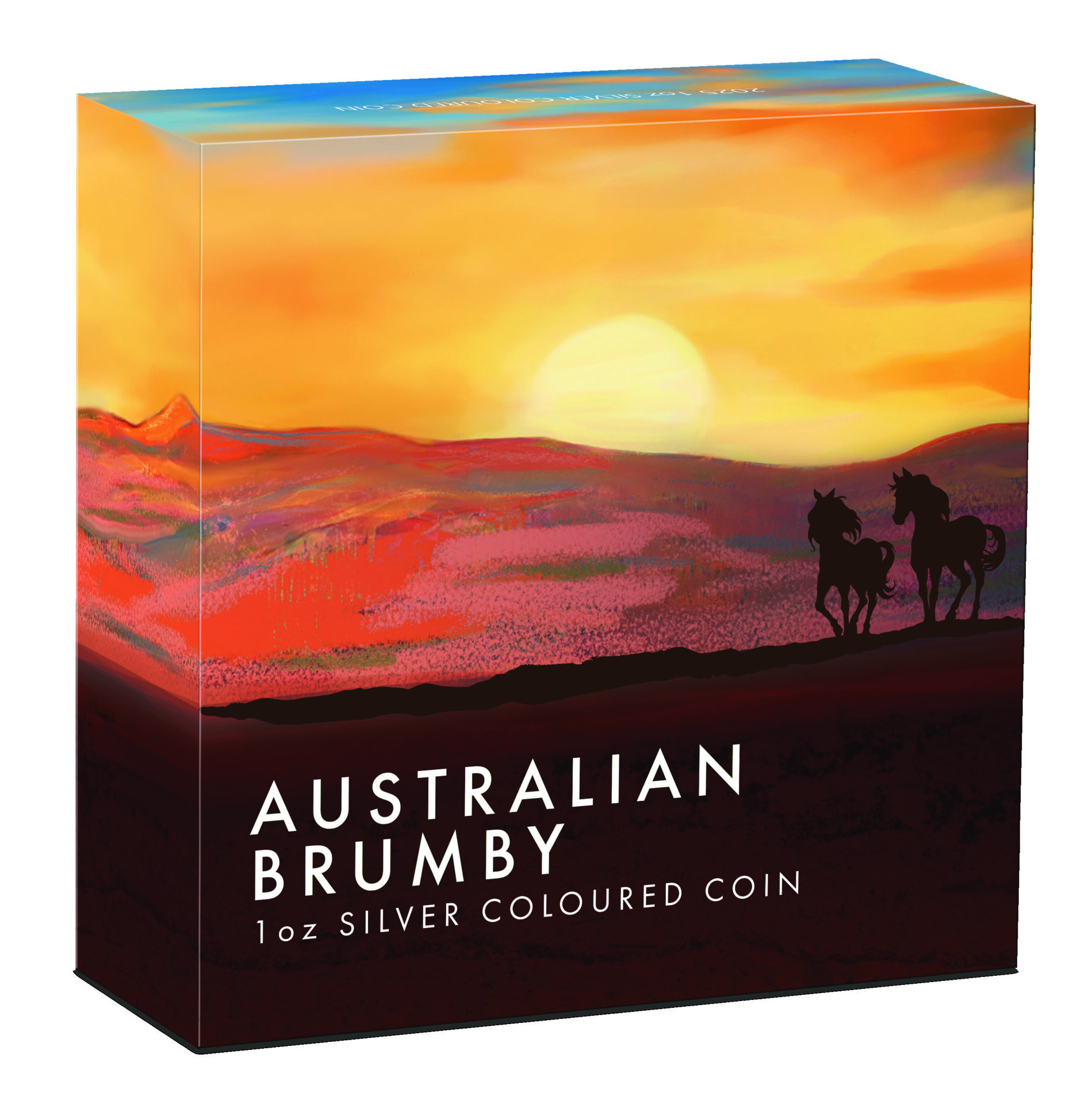 Silbermünze 1 oz Brumby 2025 Perth Mint Farbe Color – Bild 5
