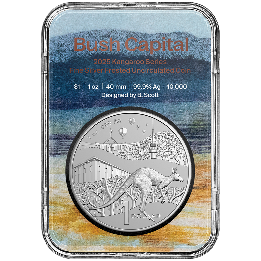 Silbermünze 1 oz Australien Kangaroo Känguru RAM 2025 Bush Capital im Slap – Bild 4