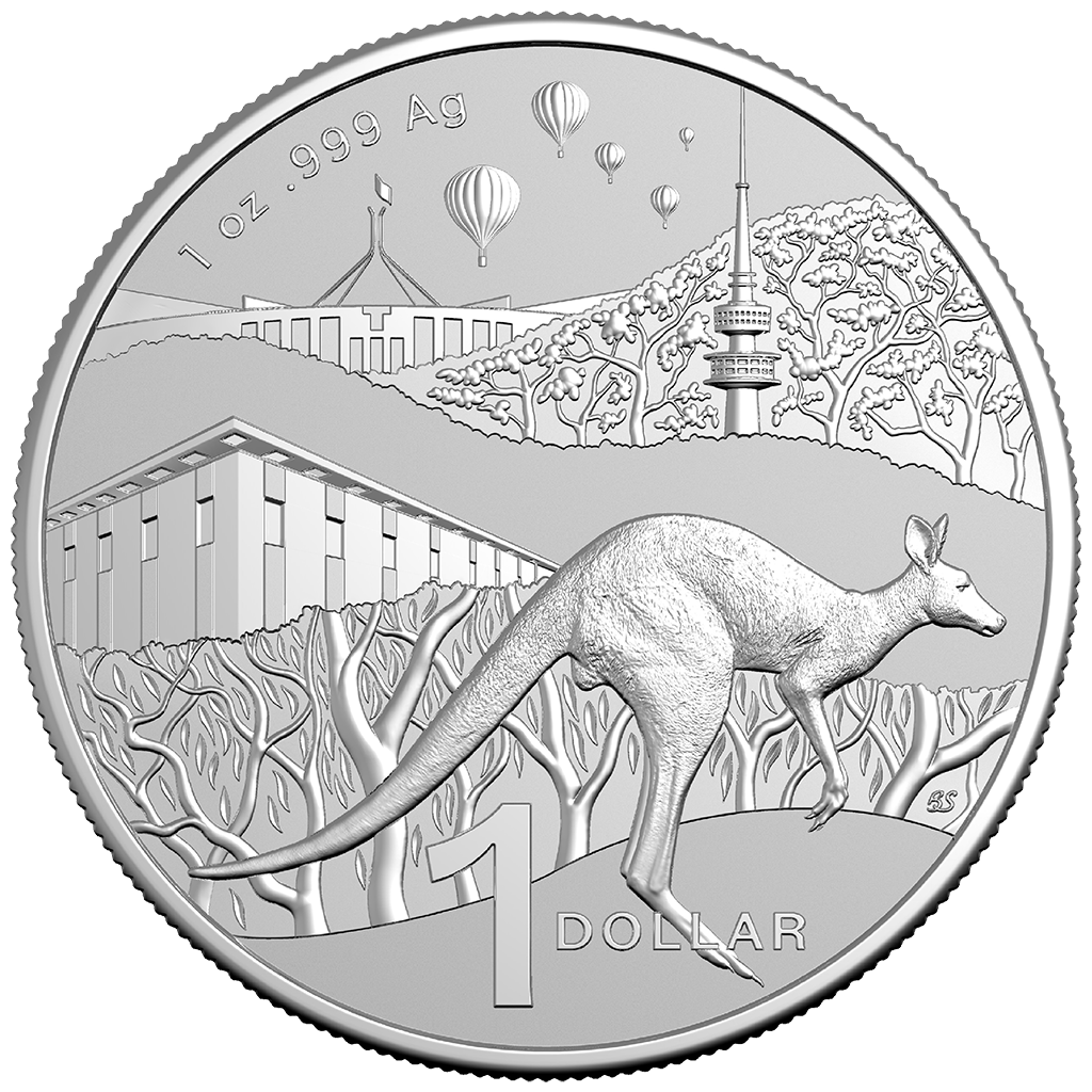 Silbermünze 1 oz Australien Kangaroo Känguru RAM 2025 Bush Capital im Slap – Bild 2