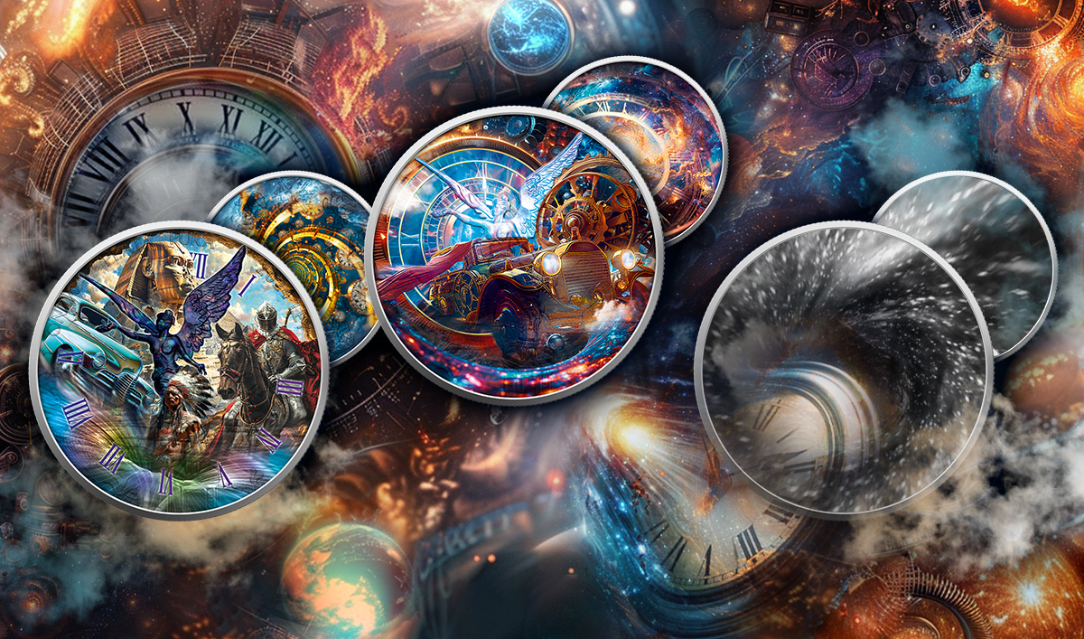 Silbermünze 1 oz Mexico Libertad 2024 - Time Travel Zeitreise - Past Vergangenheit - Color Farbe – Bild 7