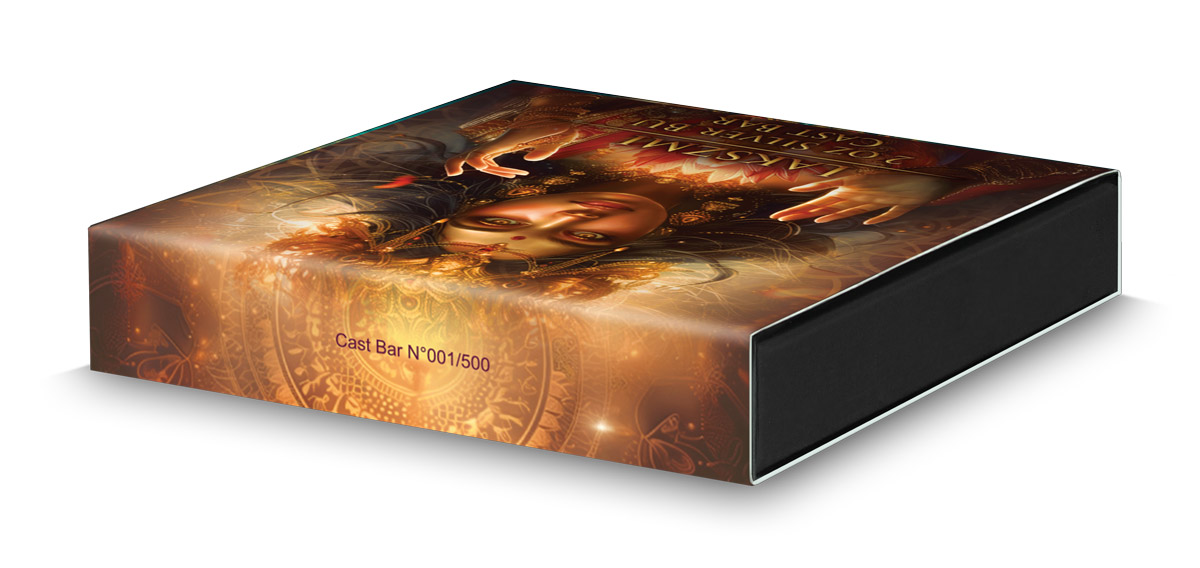 Silberbarren 2 oz Germania Mint Diwali Lakszmi Gussbarren Silber Barren 999 – Bild 8