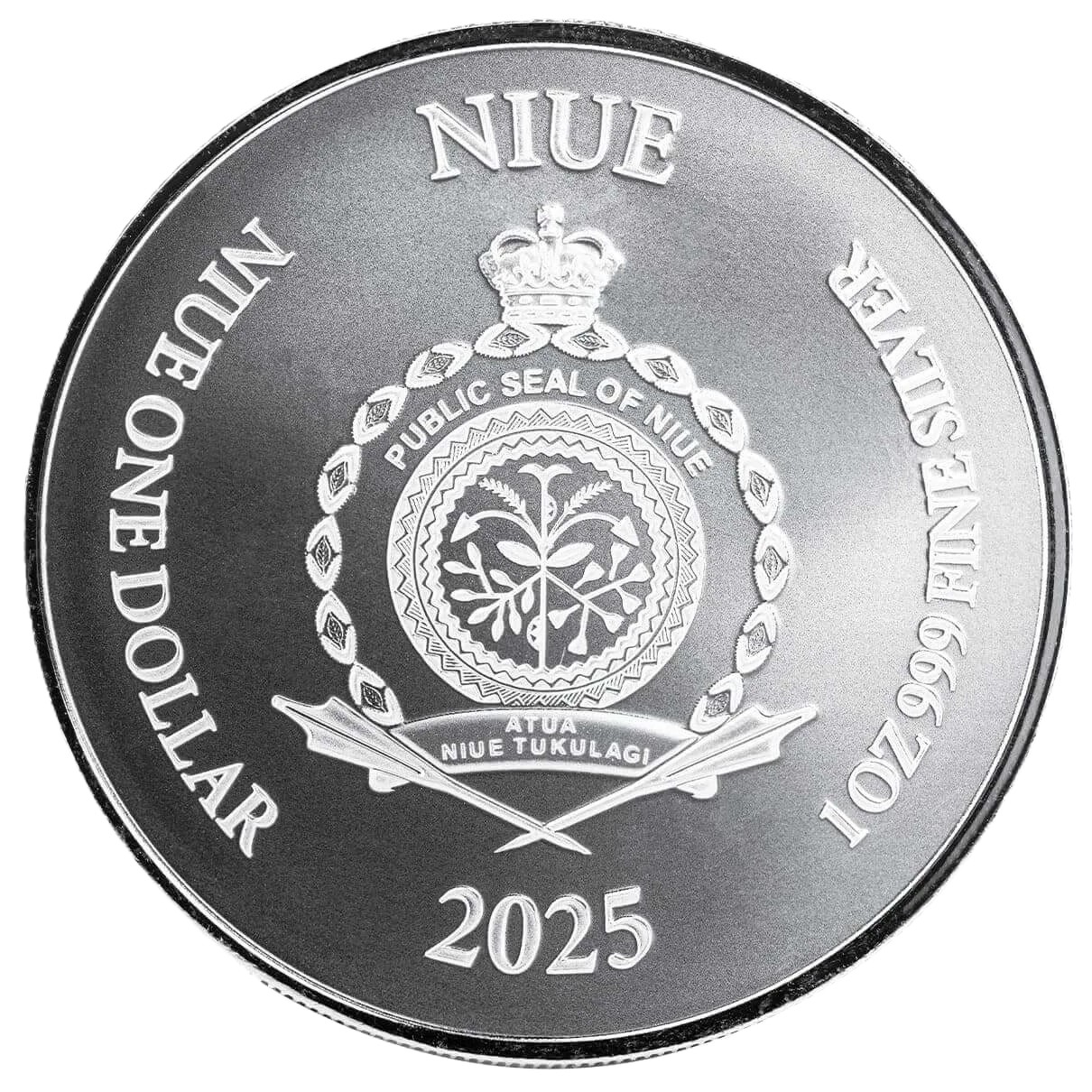 Silbermünze 1 oz Niue Lady Justice 2025 Silber Münze 999 BU – Bild 4