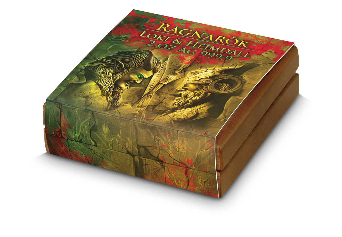 Silbermünze 2 oz Ragnarök Loki & Heimdall Ultra High Relief Germania Mint Silber – Bild 8