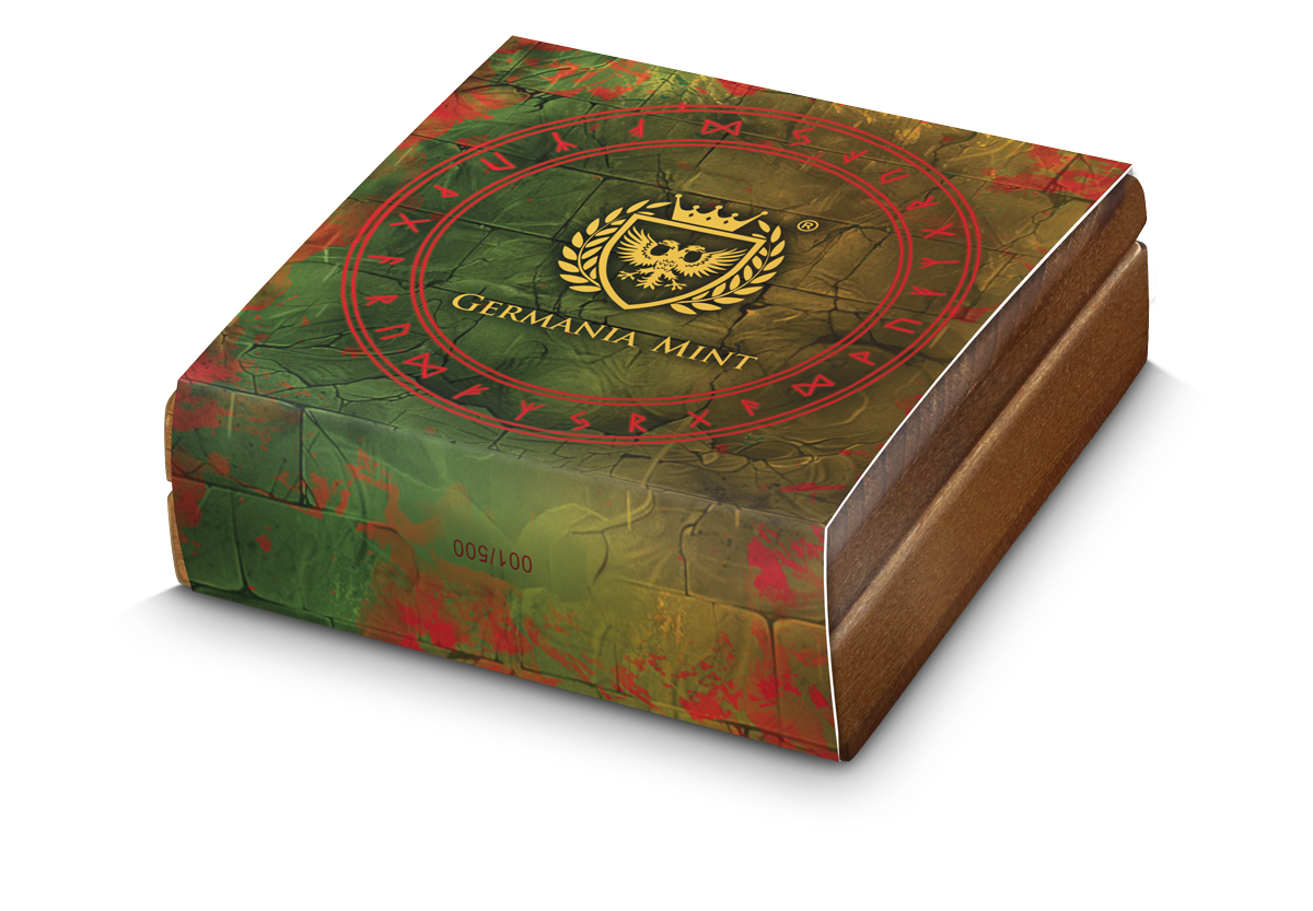 Silbermünze 2 oz Ragnarök Loki & Heimdall Ultra High Relief Germania Mint Silber – Bild 9