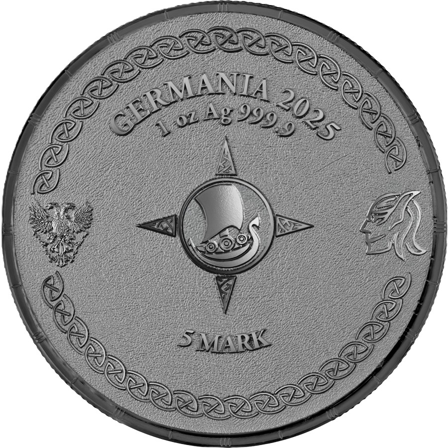 Silbermünze 1 oz Ragnarök Loki Silver Black BU Germania Mint .999 Silber – Bild 3