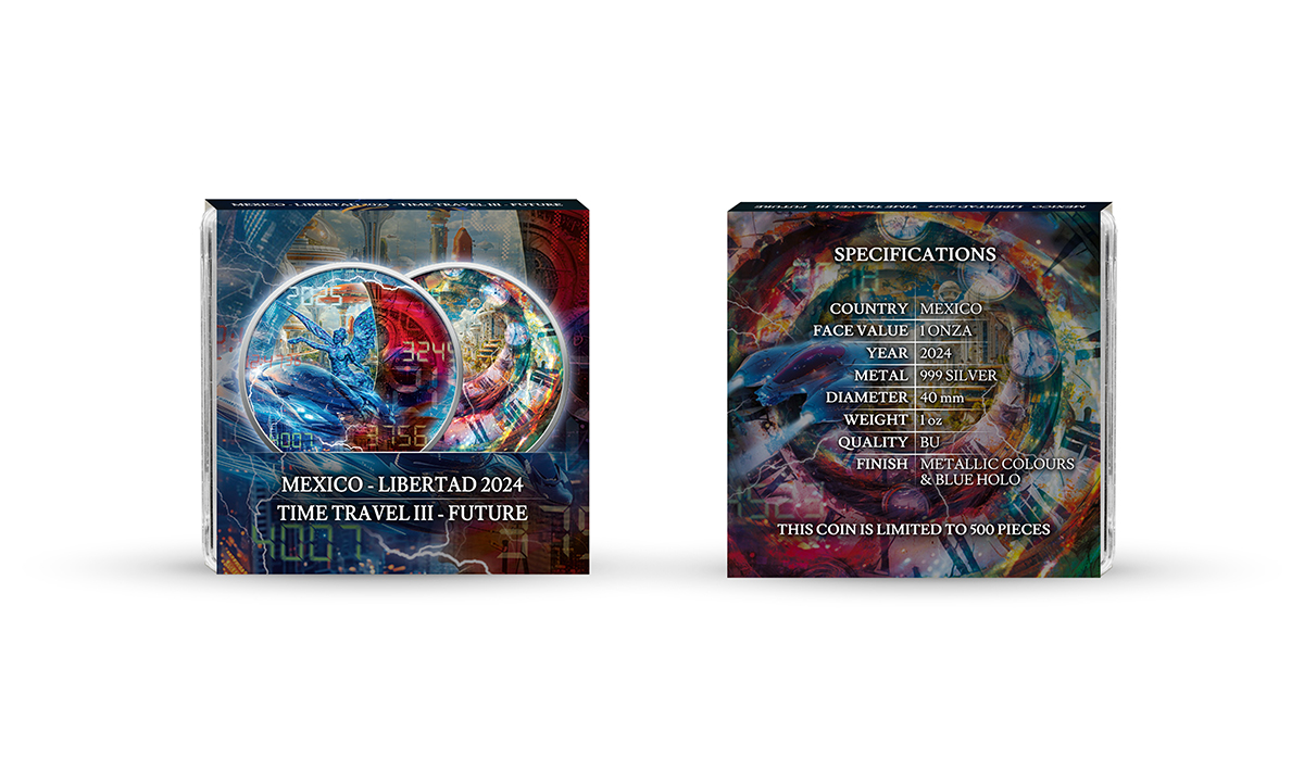 Silbermünze 1 oz Mexico Libertad 2024 Time Travel Zeitreise Future Zukunft – Bild 6