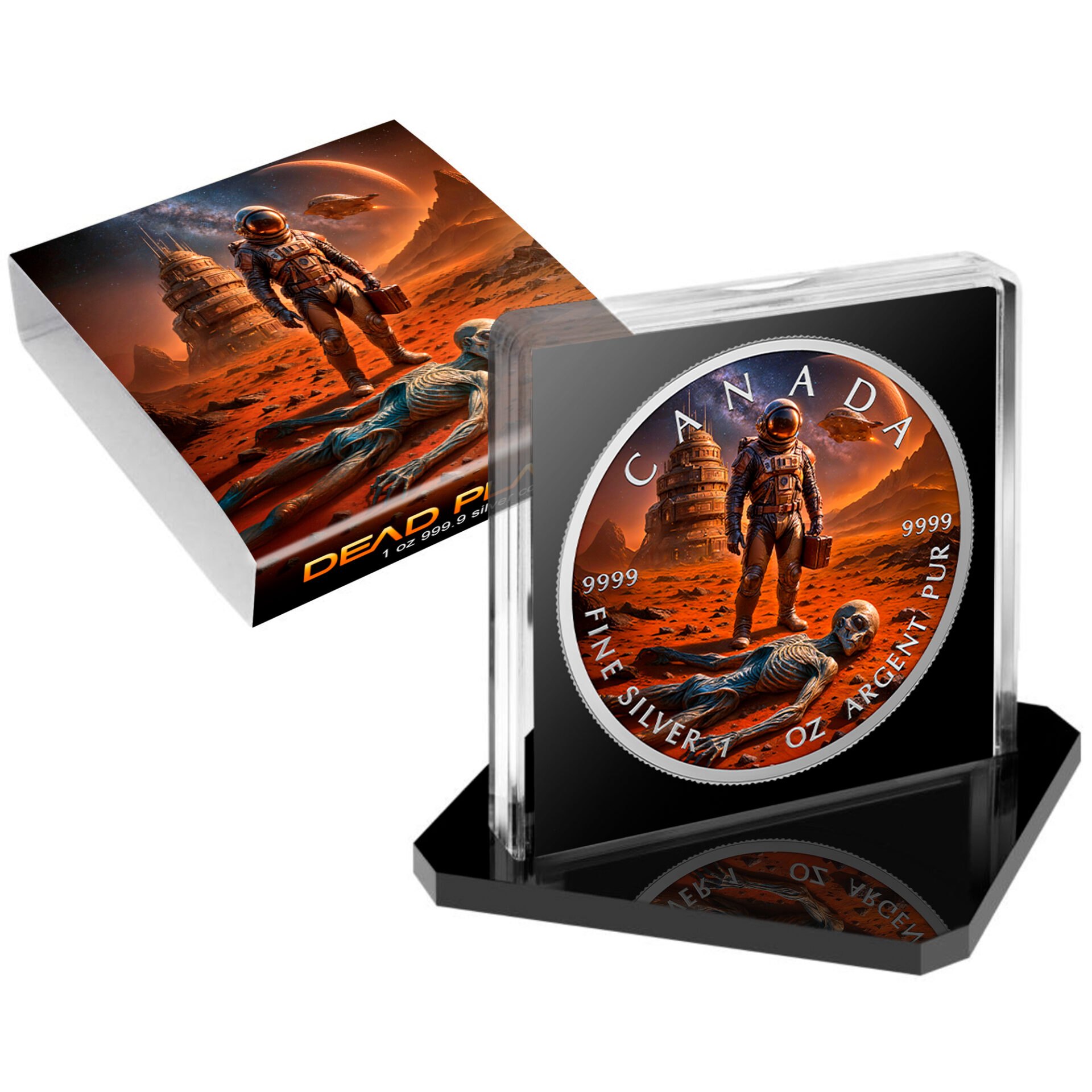 Silbermünze Canada 1 oz - Dead Planet - 2025 Farbe Aufsteller CoA 999.9 – Bild 5