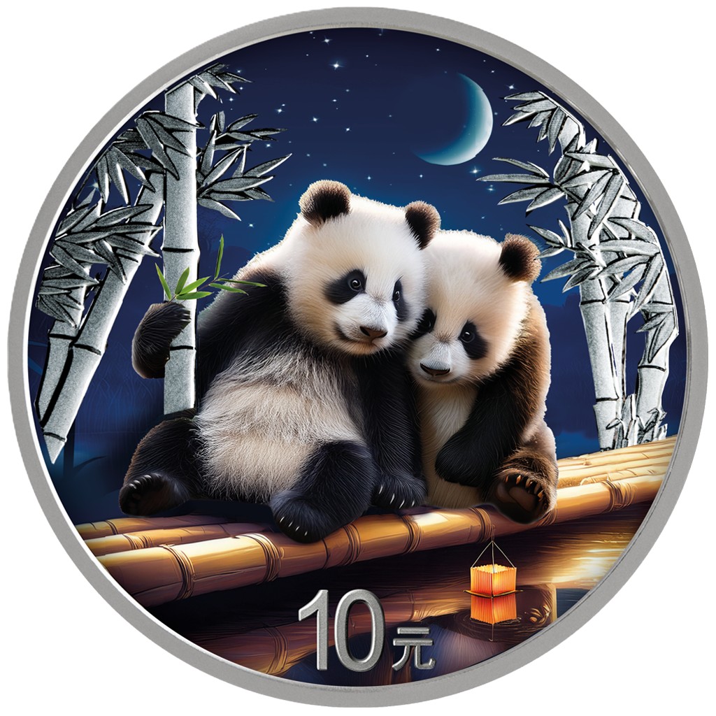 Silbermünzen China Panda 2026 Colour Night & Day - Nacht & Tag Set 2 x 30 Gramm .999 Silber – Bild 3