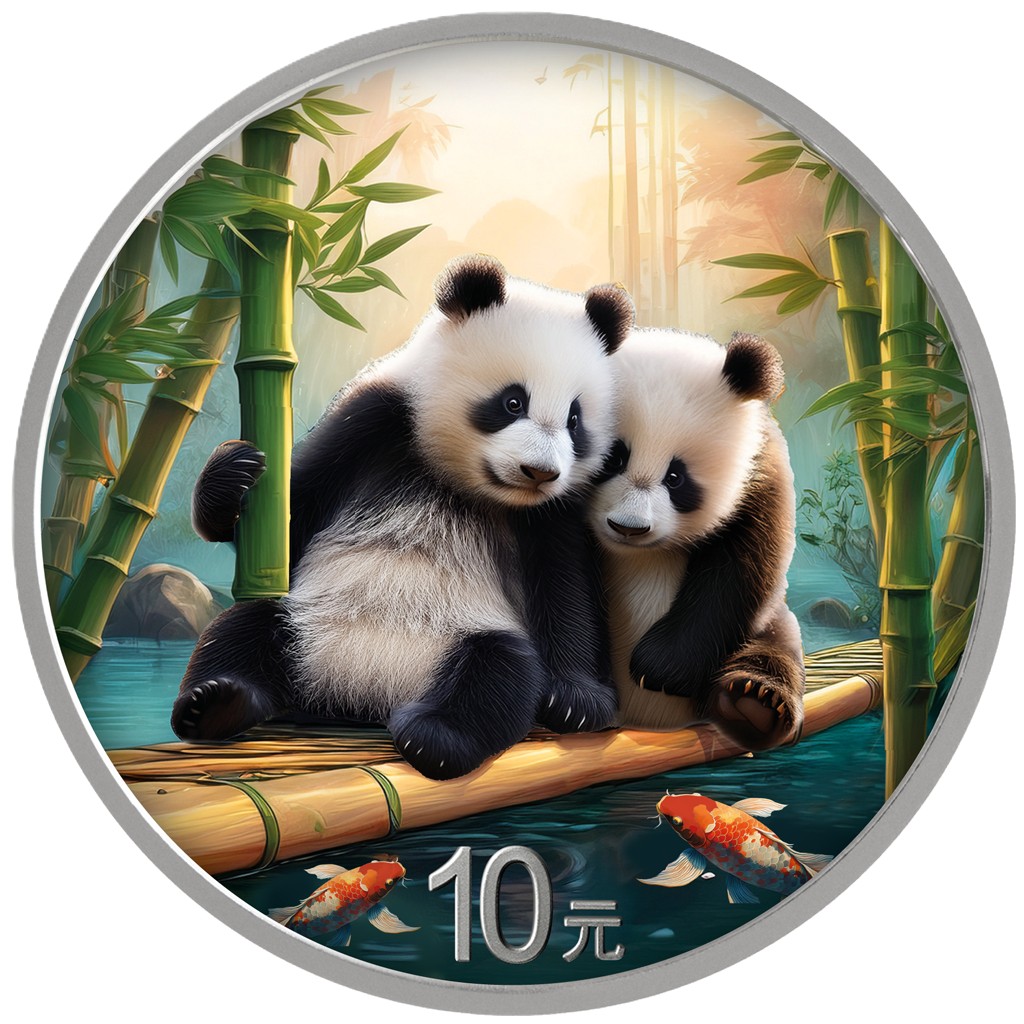 Silbermünzen China Panda 2026 Colour Night & Day - Nacht & Tag Set 2 x 30 Gramm .999 Silber – Bild 2