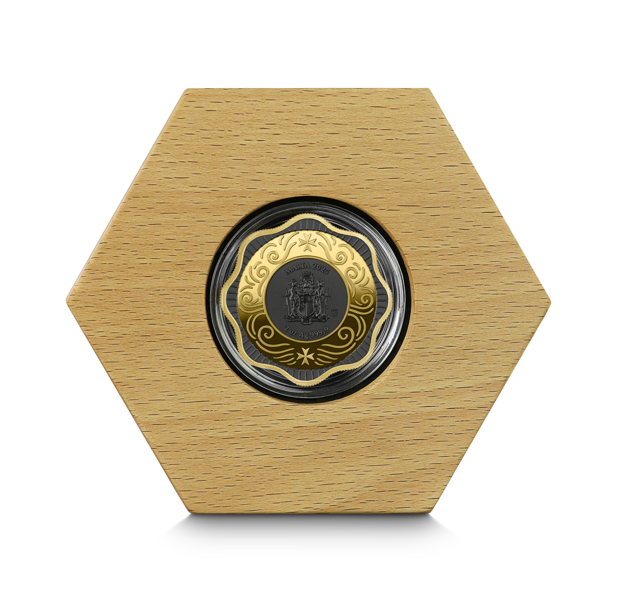 Germania Mint 2 oz Malta Maltese - Ox - Ochse - 10€ Ruthenium Gelbgold 2025 High Relief – Bild 5