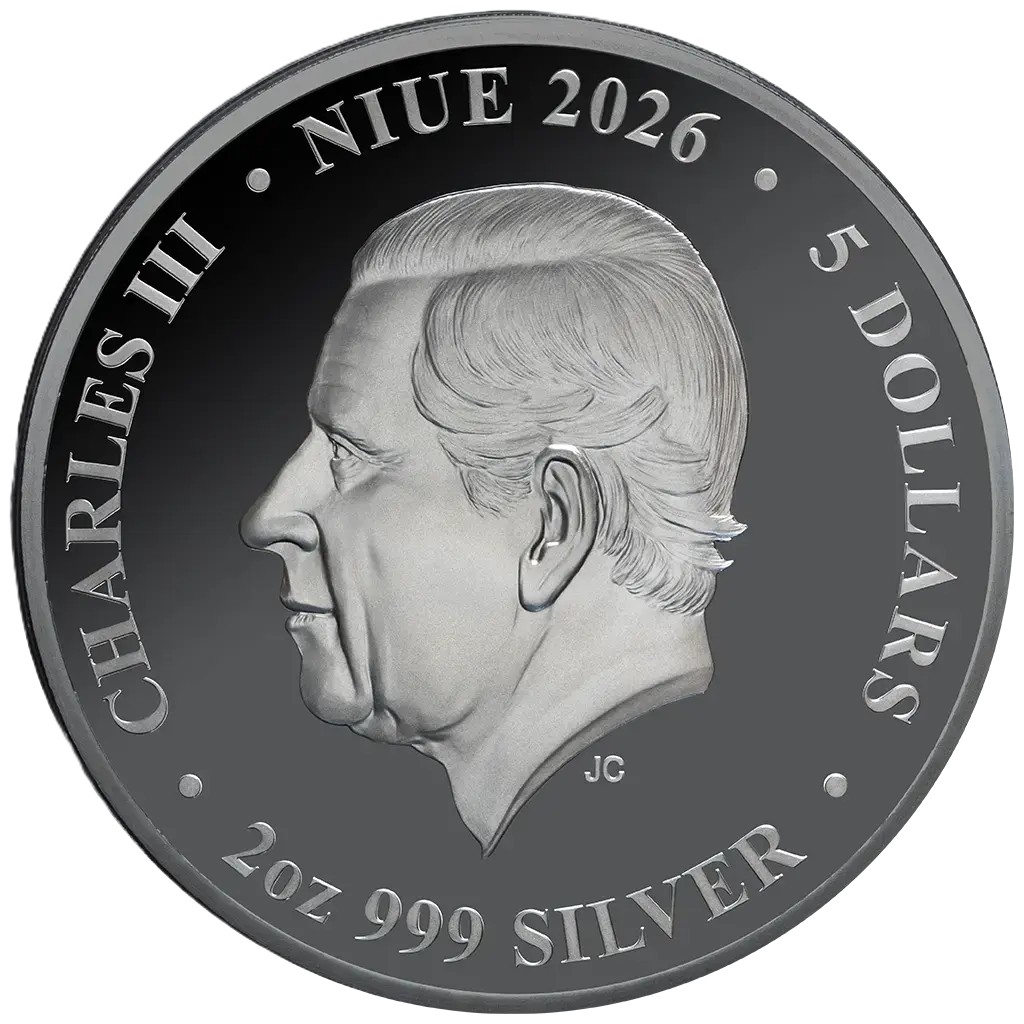 Silbermünze 2 oz Niue Literatur Moby Dick 2026 Black Proof Silber 999 – Bild 4