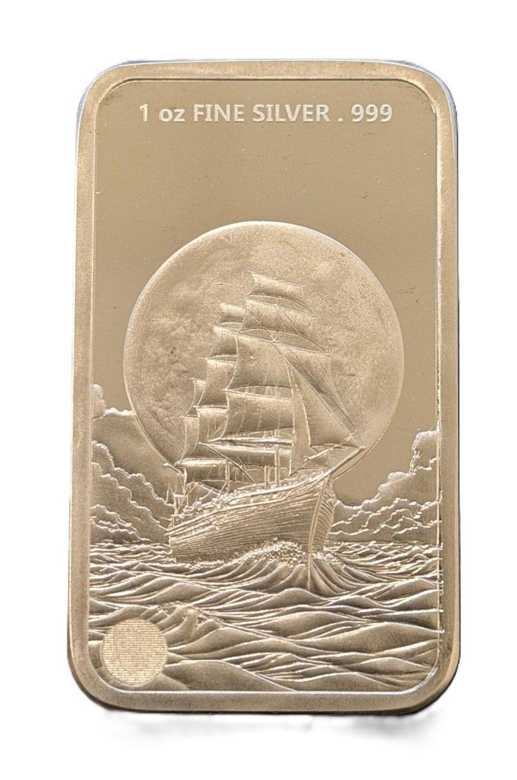 Silberbarren 1 oz Kinesis Mint - Segelschiff - 2025 - 999 Silber BU – Bild 3