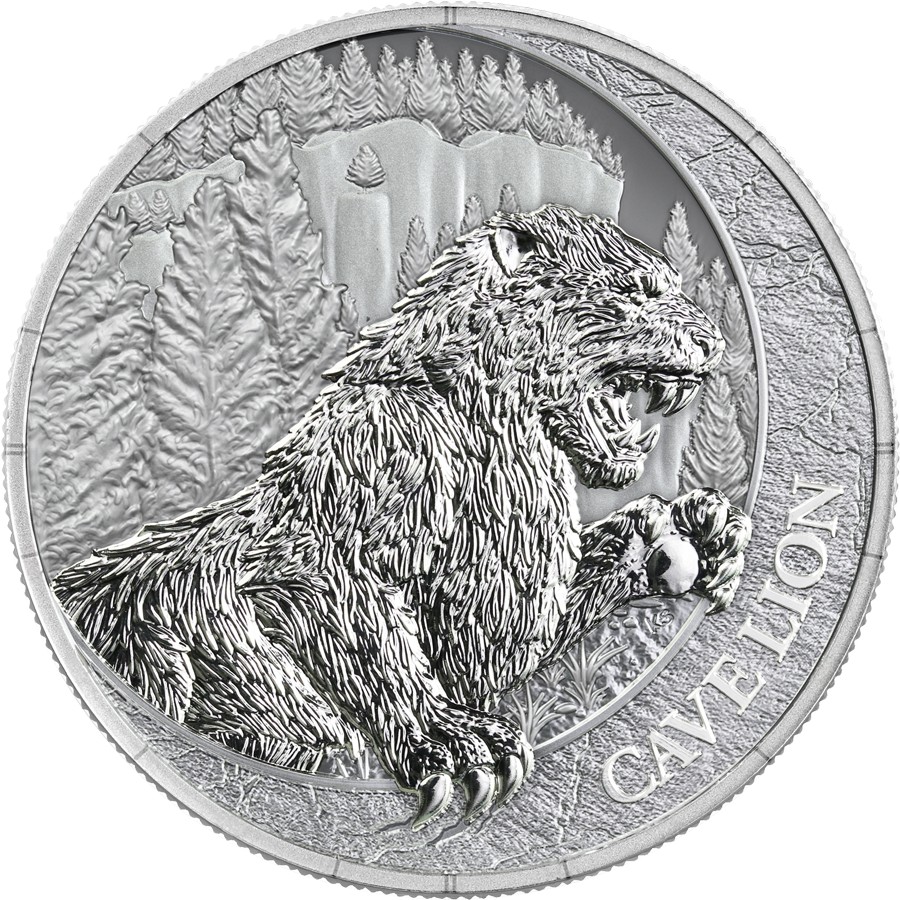 Silbermünze 1 oz Germania Mint Megafauna Cave Lion 2026 BU 999 Silber