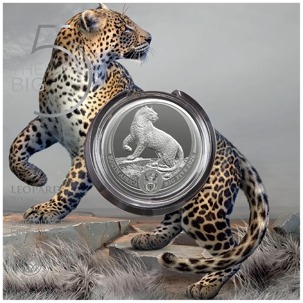 Silbermünze 1 oz Big Five III Leopard #4 2026 im Blister Silber Münze 999 – Bild 5