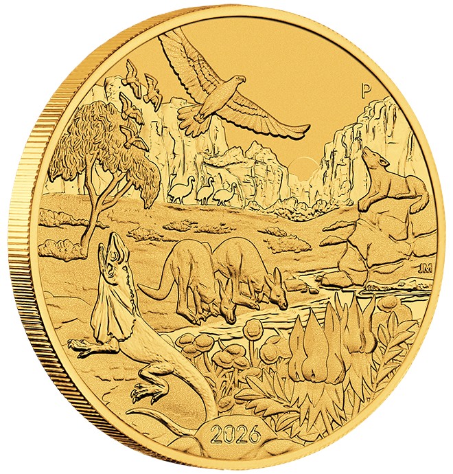 Goldmünze 1 oz Wonders of Australia - The Outback 2026 Gold 999 – Bild 3
