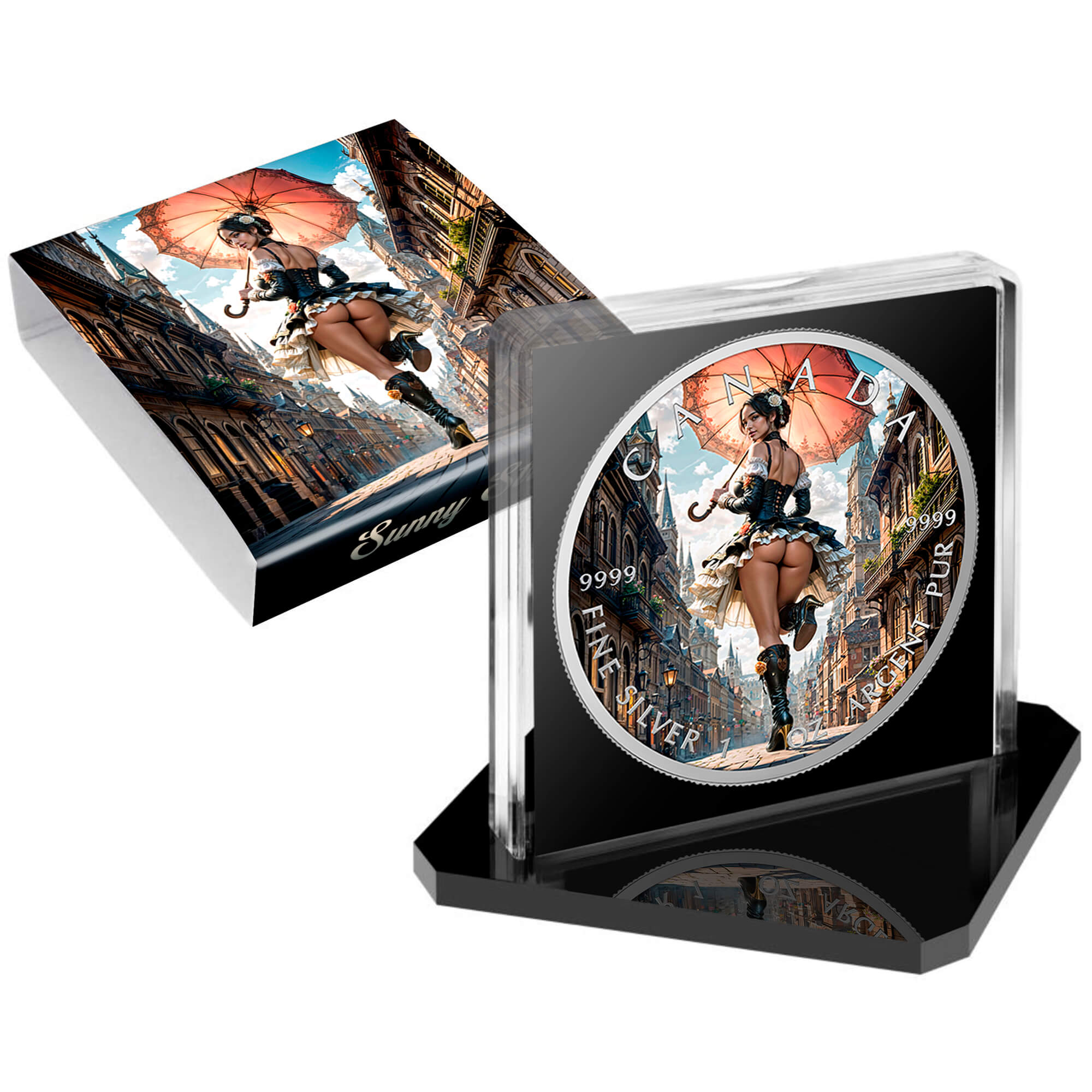 Silbermünze Canada 1 oz - Sunny Stroll - 2026 Farbe Aufsteller CoA 999.9 – Bild 5