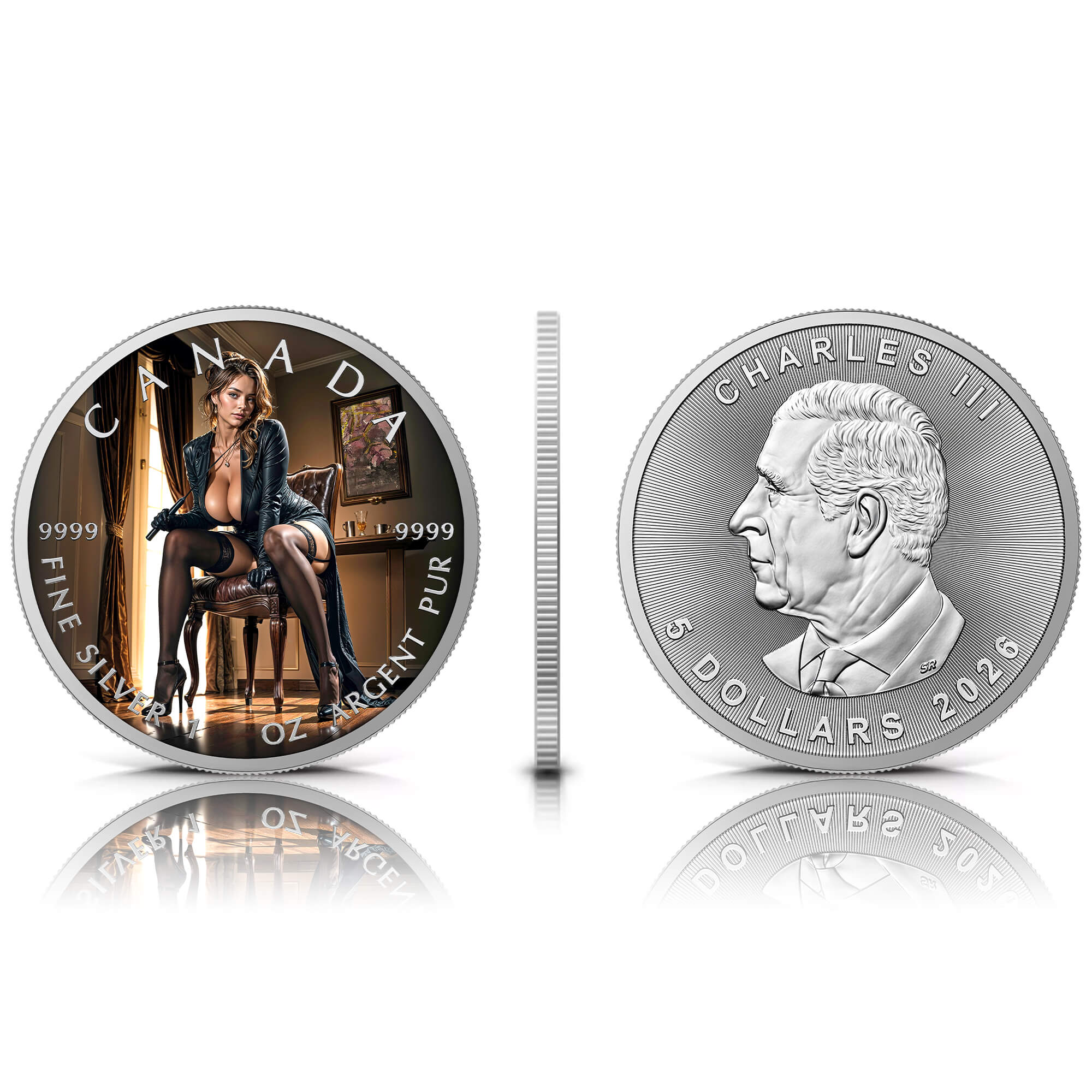 Silbermünze Canada 1 oz - Sweet Submission - 2026 Farbe Aufsteller CoA 999.9 – Bild 4