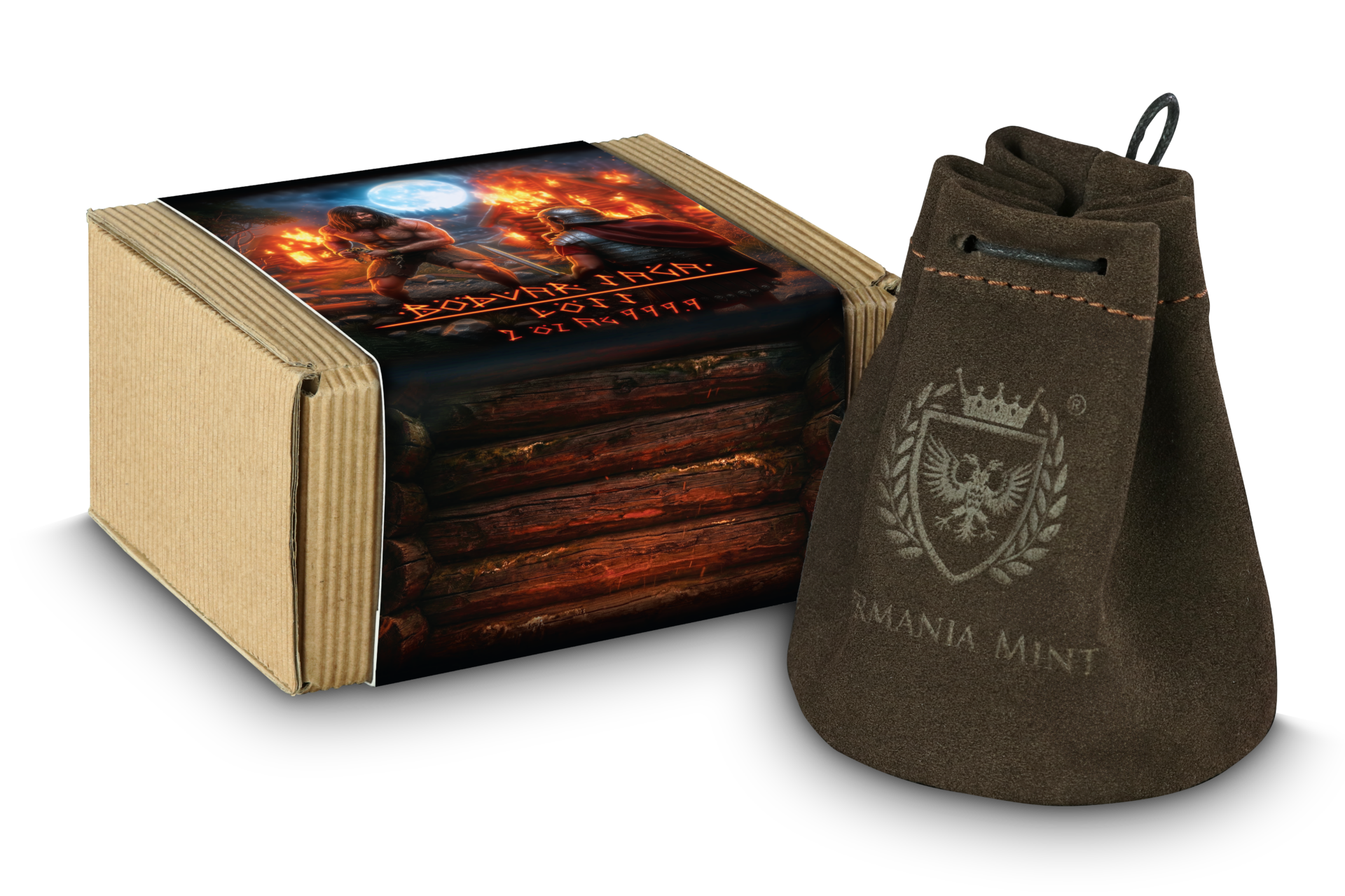 Silbermünze 2 oz Germania Mint - Bödvar Saga - Loss 2026 BU 10 Mark UHR, AF, UV-Effekt – Bild 7