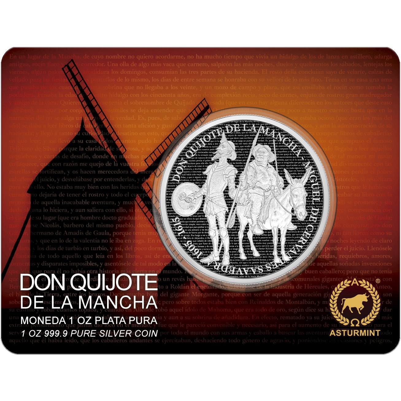 Silbermünze 1 oz Don Quijote de la Mancha 2026 Proof Silber Münze 999 – Bild 4