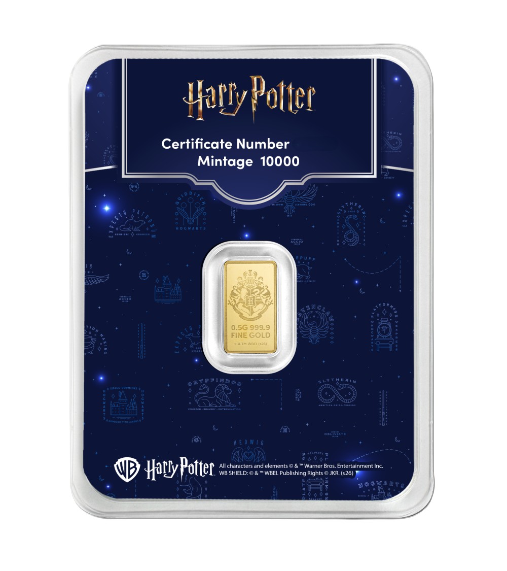 Goldbarren 0,5 Gramm Pamp Harry Potter 25th Anniversary 999.9 Gold im Blister – Bild 3