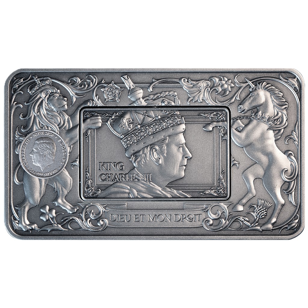 Silbermünze 2 oz Elizabeth II and Charles III Royal Portraits 2026 Silber Münze – Bild 7