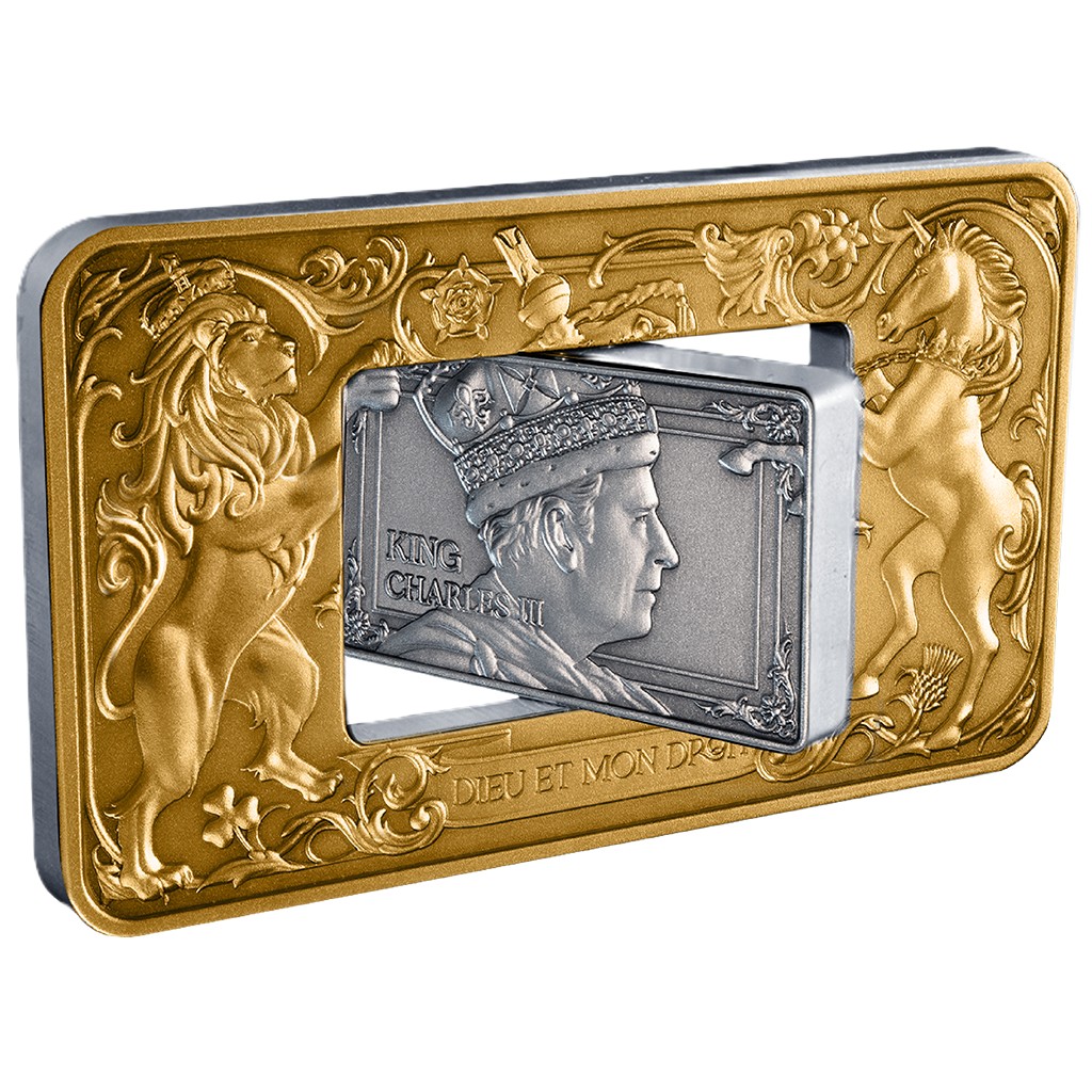 Silbermünze 2 oz Elizabeth II and Charles III Royal Portraits 2026 Silber Münze – Bild 6