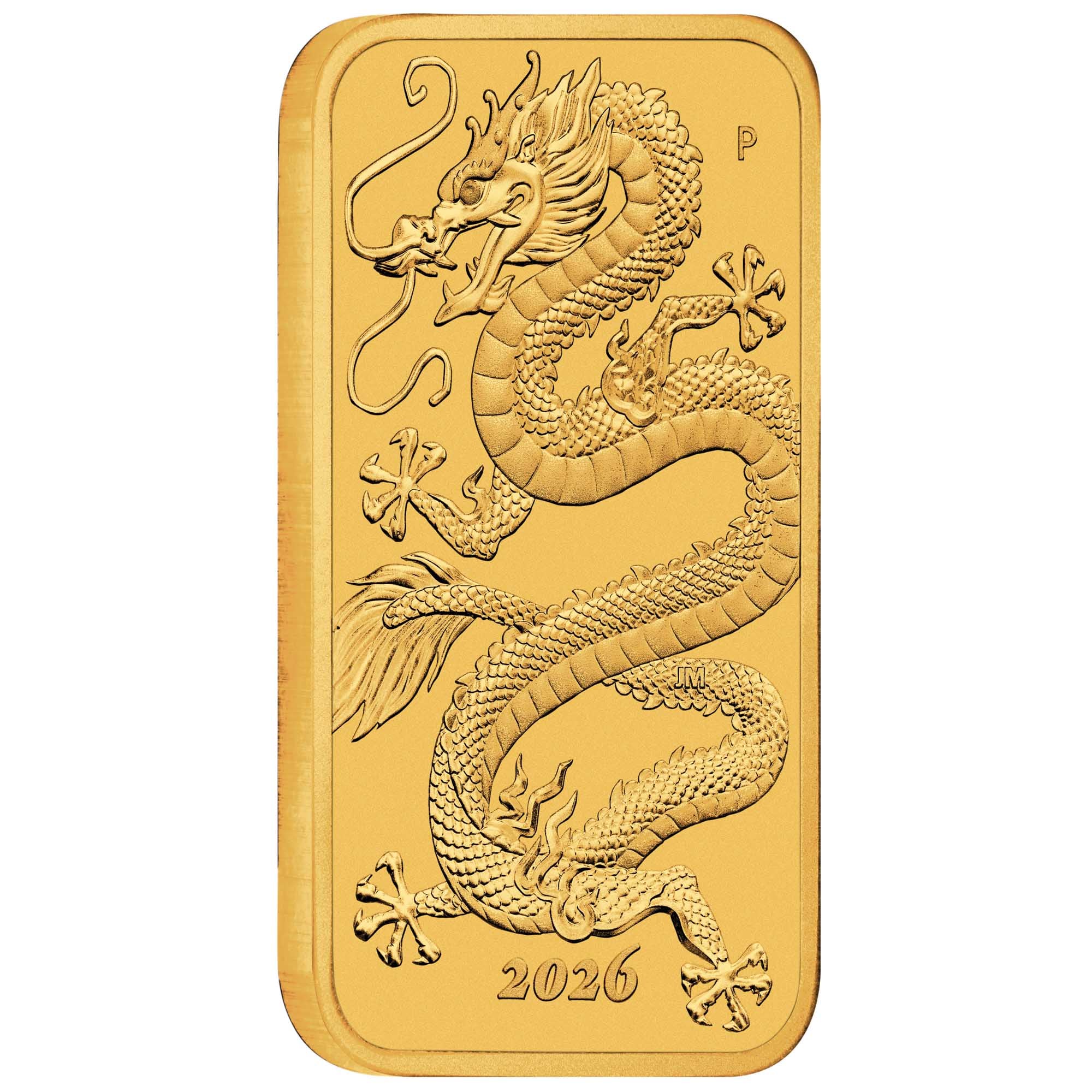 Goldbarren 1 oz Rectangular Dragon Drache 2026 Perth Mint Gold Barren – Bild 3