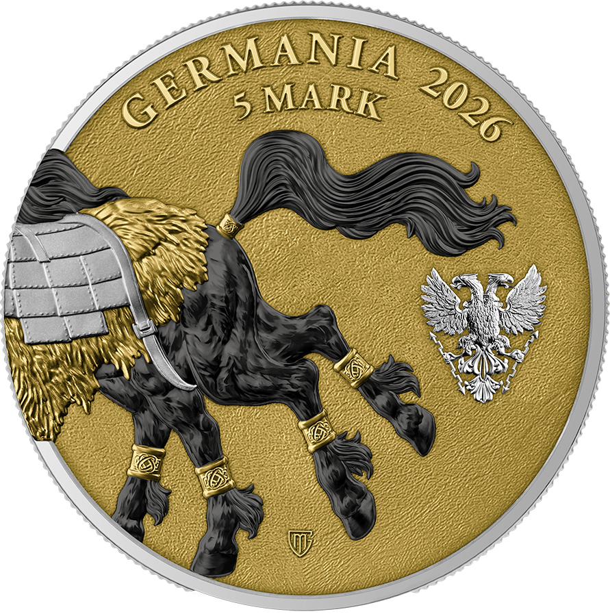 Silbermünze 2 x 1 oz Germania Beasts Sleipnir GEMINUS 2026 - Germania Mint .999 Silber – Bild 5
