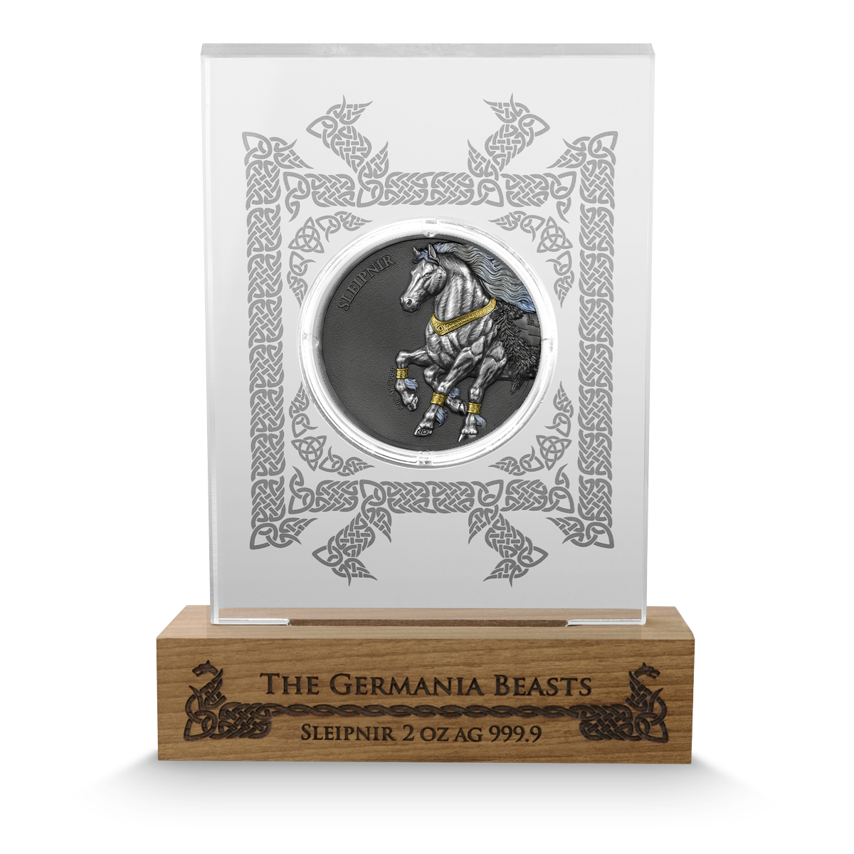 Silbermünze 2 oz Germania Beasts Sleipnir 2026 - Ultra Double High Relief UV Germania Mint .999 Silber – Bild 6