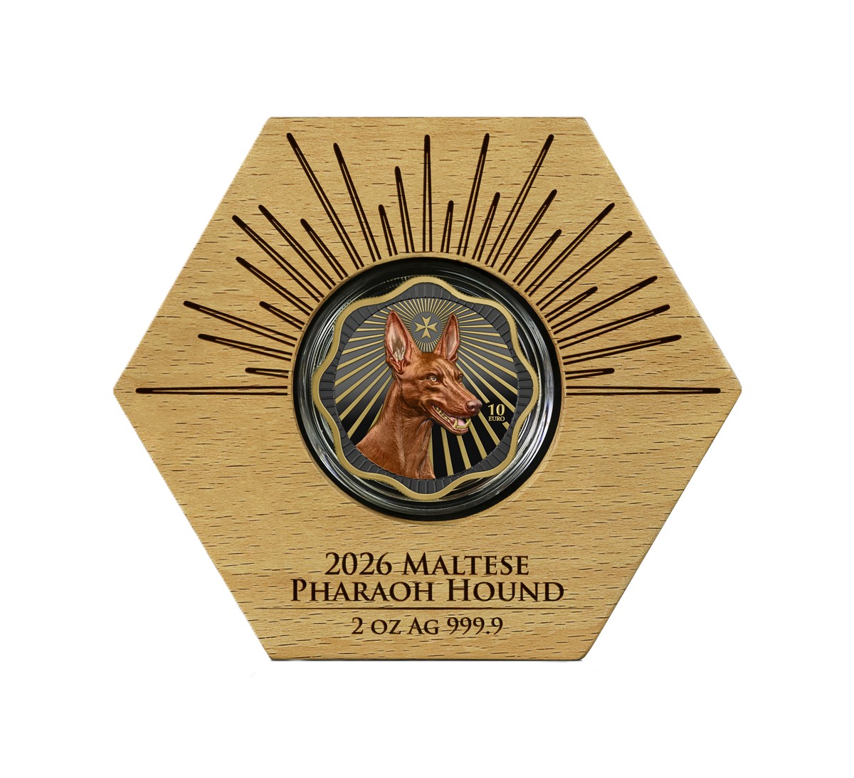 Germania Mint 2 oz Malta Maltese Pharaonen Hund Pharaoh Hound 2026 High Relief – Bild 5
