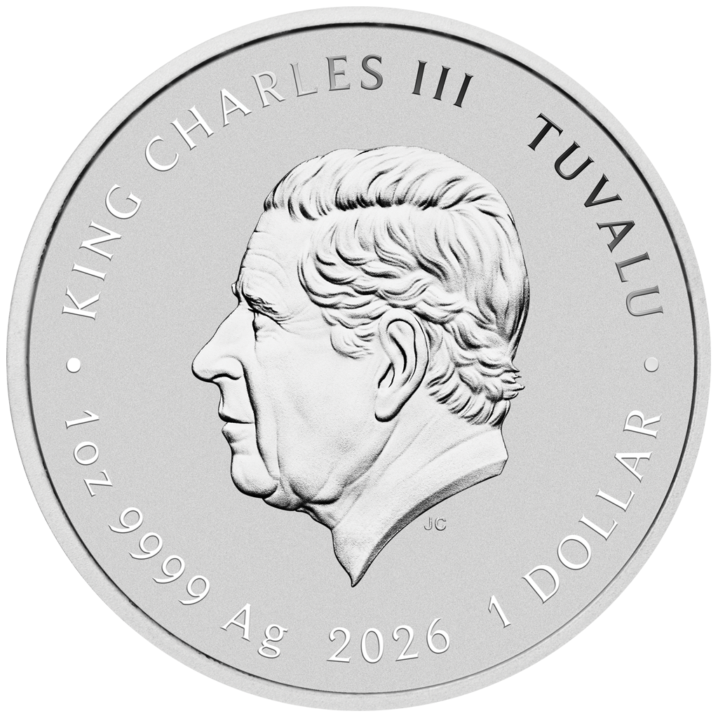 Silbermünze 1 oz Tuvalu Stranger Things - Friends Don´t Lie 2026 Farbe im Etui – Bild 4