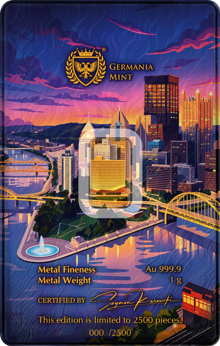 Goldbarren 1 Gramm Germania Mint - ANA Edition 2026 - .999 Gold Minted Bar – Bild 3