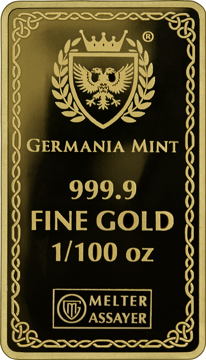 Goldbarren 1/100 oz Germania Mint Gods of Germania Sif im Safepack 999 Gold – Bild 5