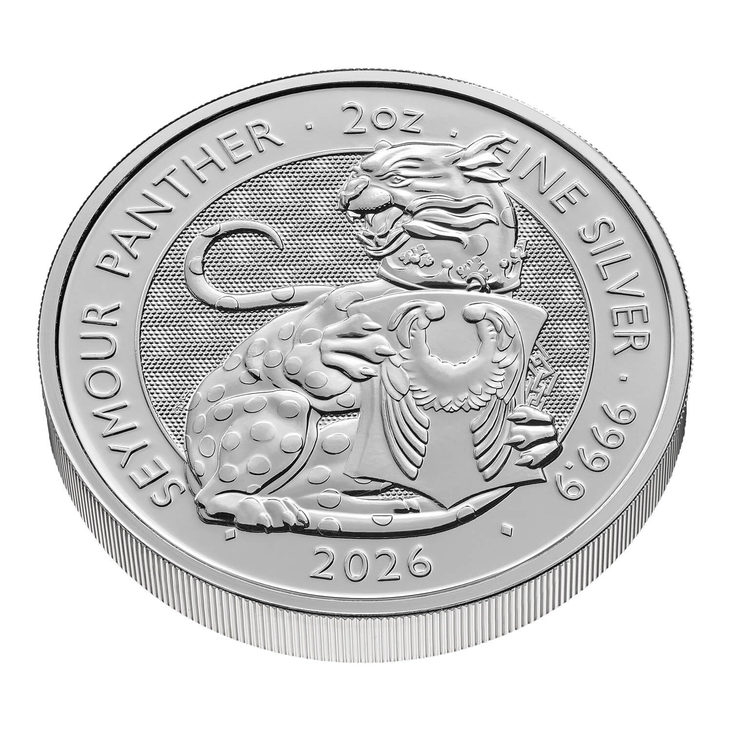 Silbermünze 2 oz The Royal Tudor Beasts - (10.) Seymour Panther 2026 Royal Mint 999.9 Silber 5 Pounds – Bild 4