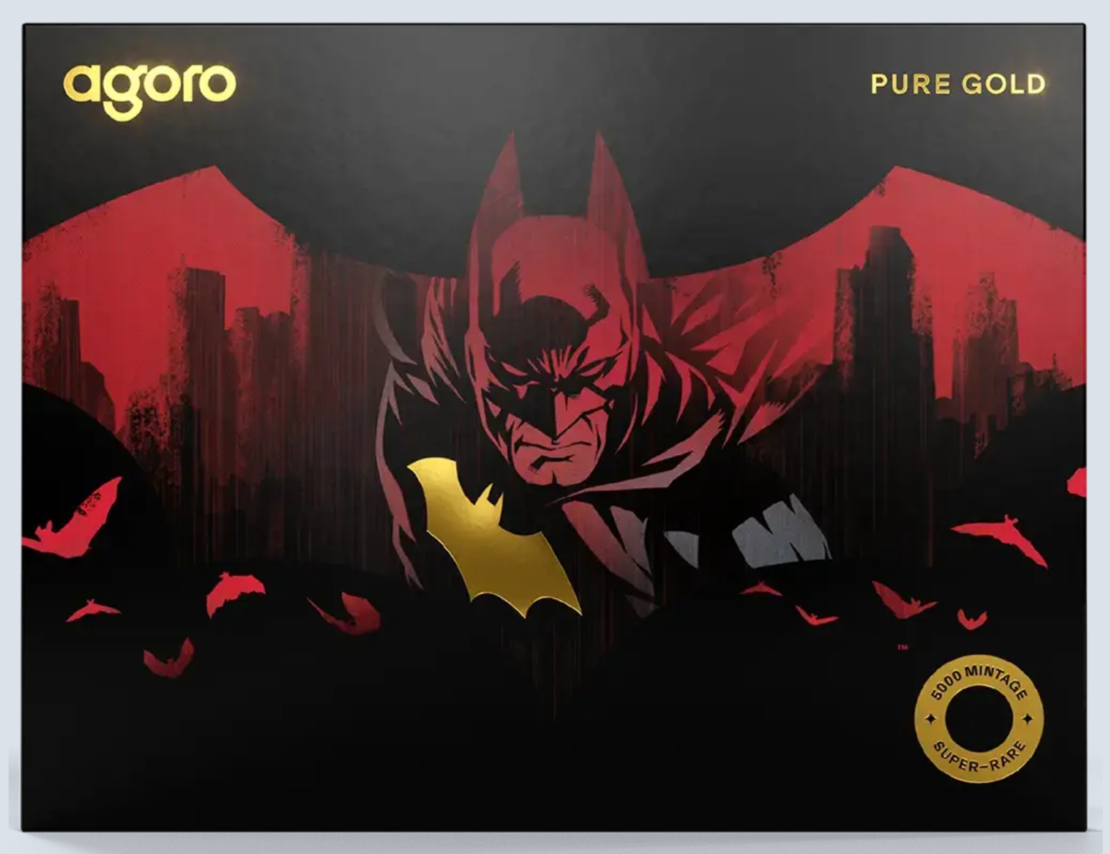 Goldmünze 0,1 Gramm DC Comics™ - Batman™ Emblem 2026 Polierte Platte Goldbarren – Bild 7