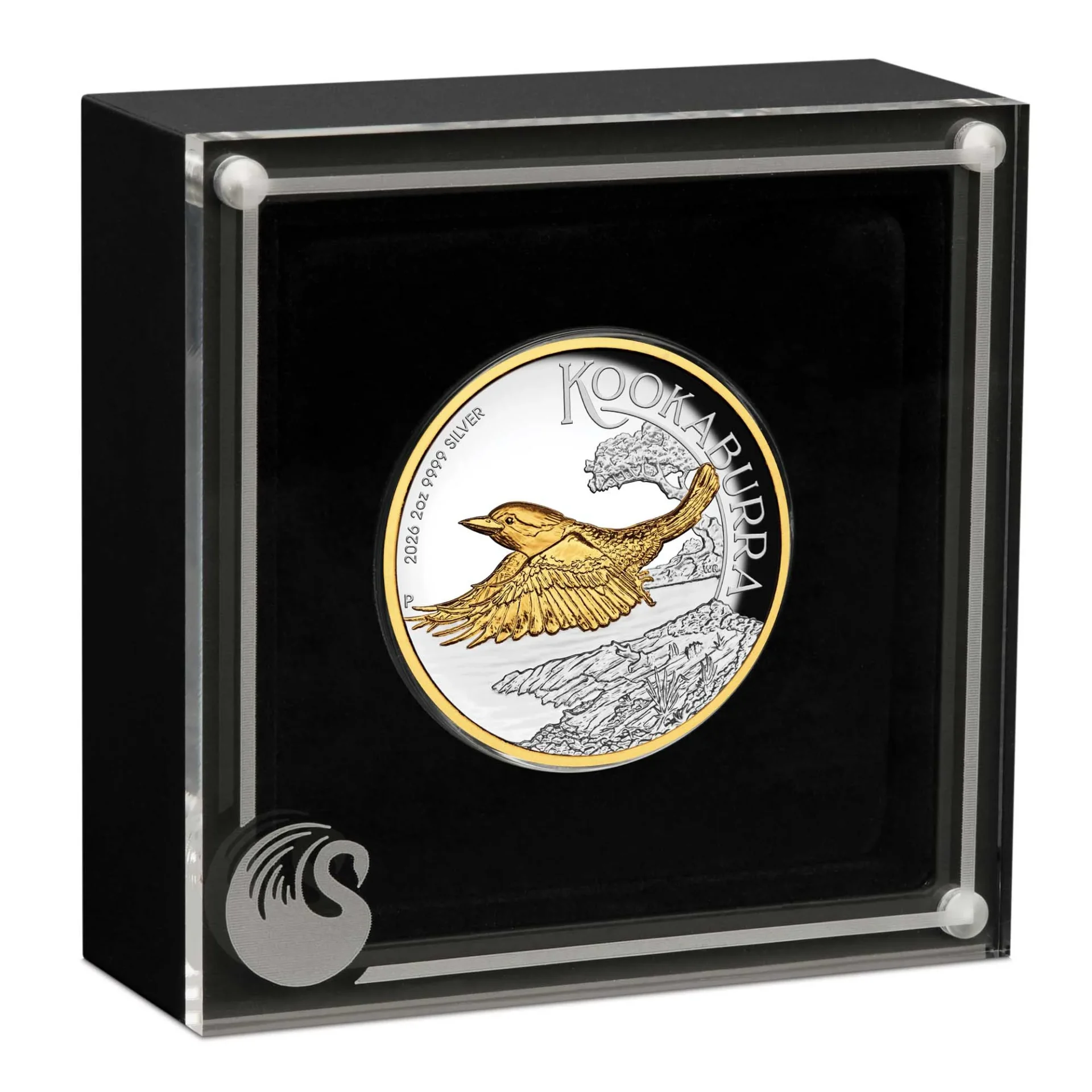 Silbermünze 2 oz Kookaburra 2026 Gilded Polierte Platte High Relief Perth Mint – Bild 5